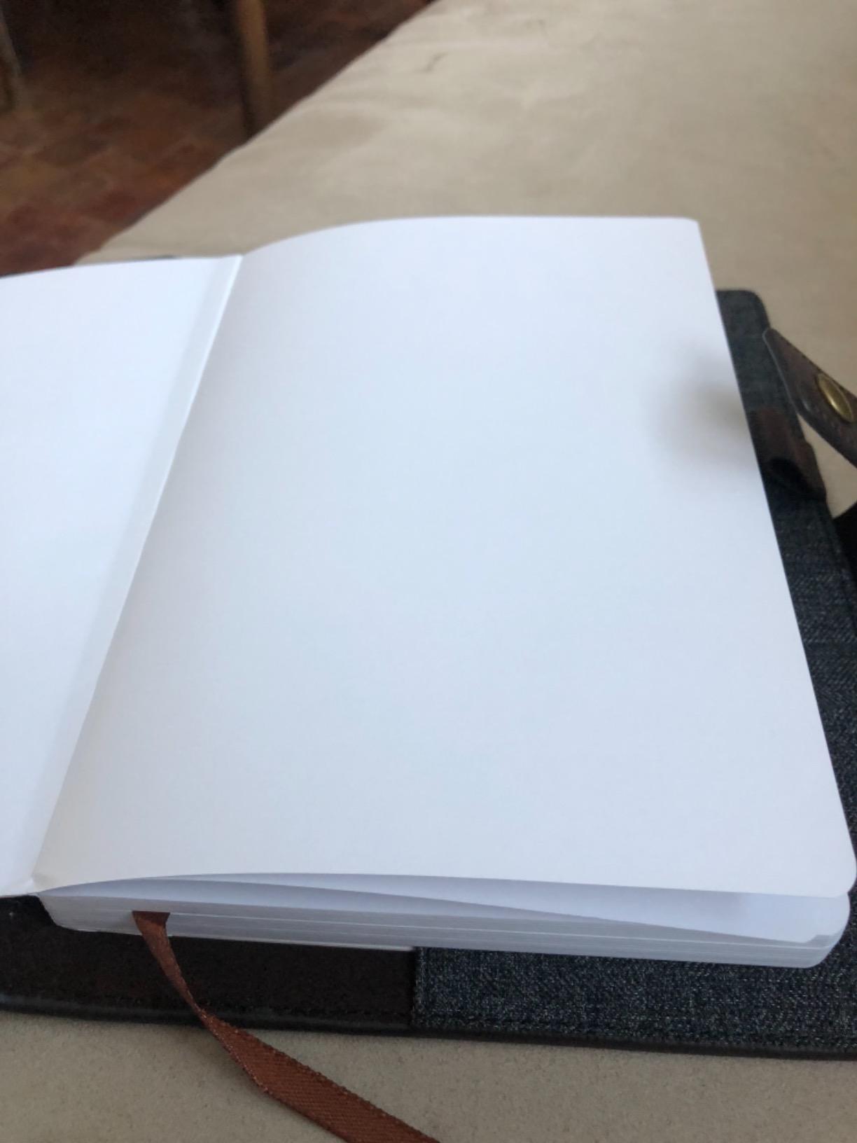 CASE ELEGANCE Full Grain Premium Leather Refillable Journal Cover with A5 Lined Notebook, Pen Loop, Card Slots, Brass Snap customer photo 2