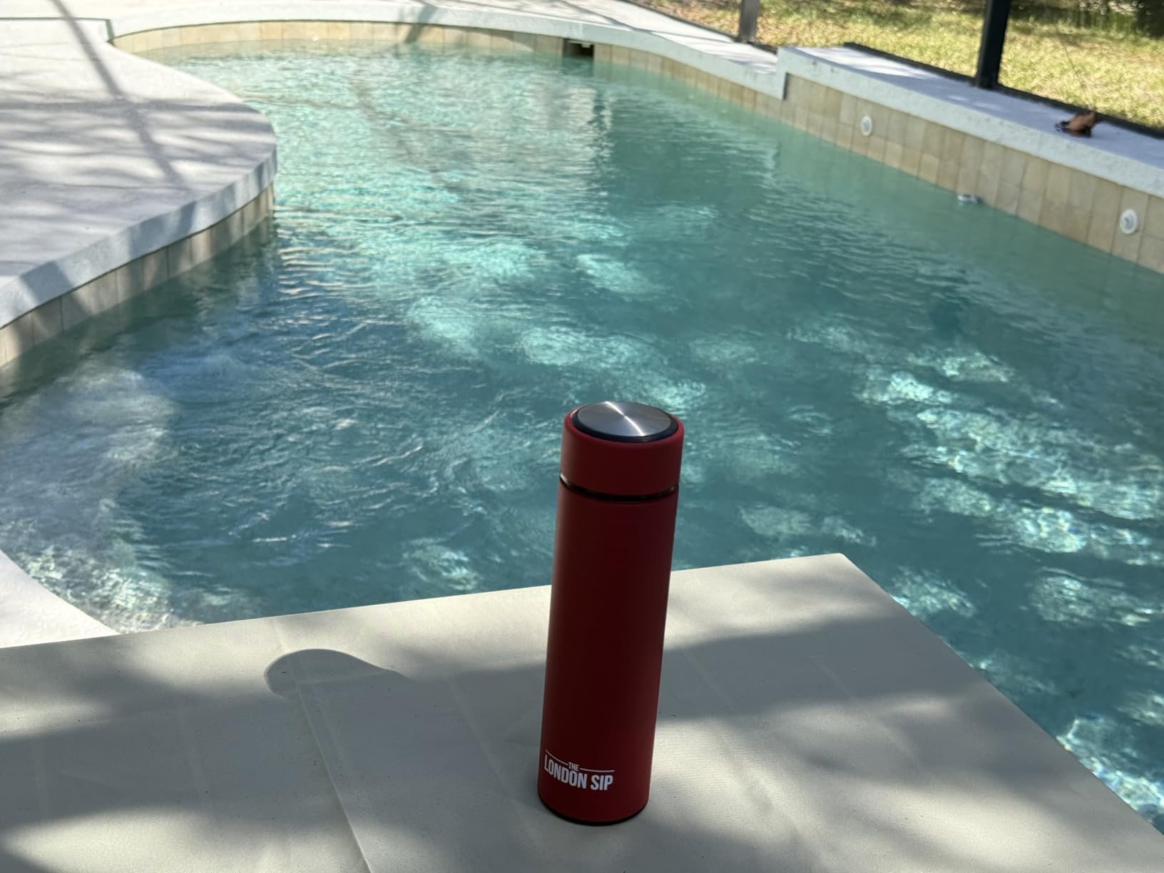 London Sip Multi-Purpose Tea Infuser Travel Mug and Tumbler Fruit Infuser Flask Hot and Cold Double Wall Stainless Steel Thermos with Extra-Long Infuser, Midnight Teal customer photo 2