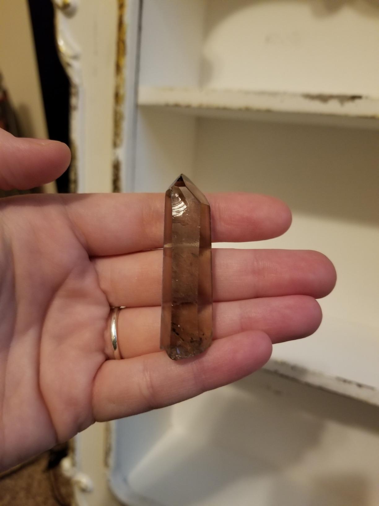 CircuitOffice 1 Pc Large Smokey Quartz Crystal Point (1