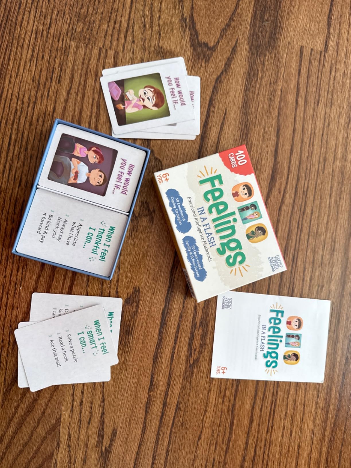 Feelings in a Flash - Emotional Intelligence Flashcard Game - Toddlers & Special Needs Children - Teaching Empathy Activities, Coping & Social Skills - 50 Scenario Cards, 50 Reaction Faces customer photo 2