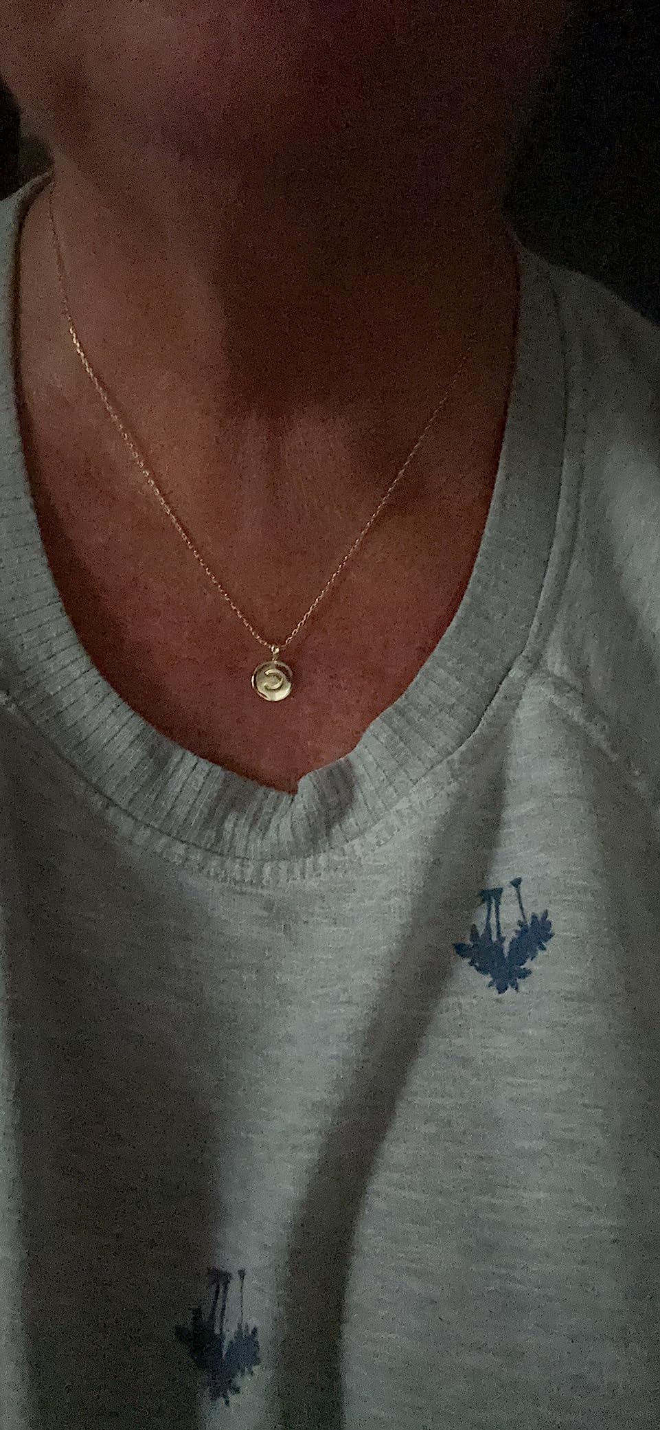 PAVOI Initial Necklace for Women, 14K Gold Plated Alphabet Letter Pendant | Letter Necklace for Women, Name Necklace, Necklace with Initials customer photo 2