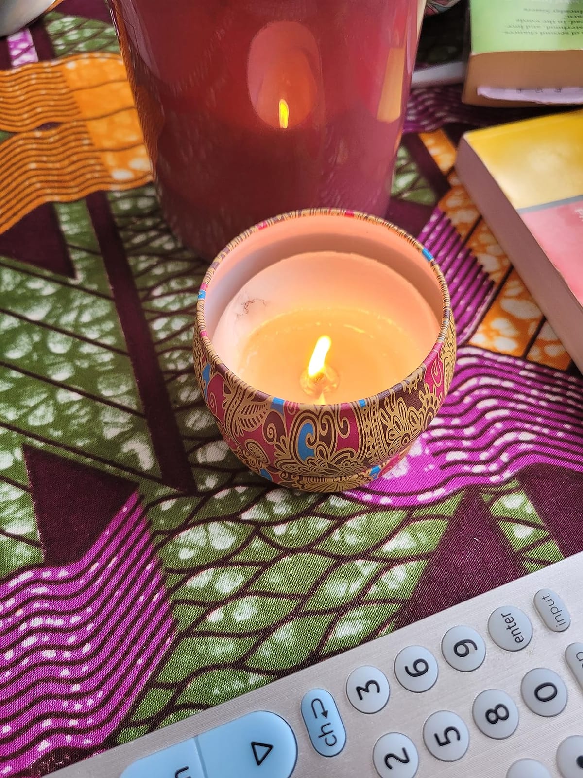 Candle Gift Set for Women, 4 Pack Long Lasting Lavender Scented Soy Candles, Aromatherapy Candles for Home Relaxation, Ideal Gift for Birthday, Thanksgiving, Mother's Day, Valentine's Day customer photo 2