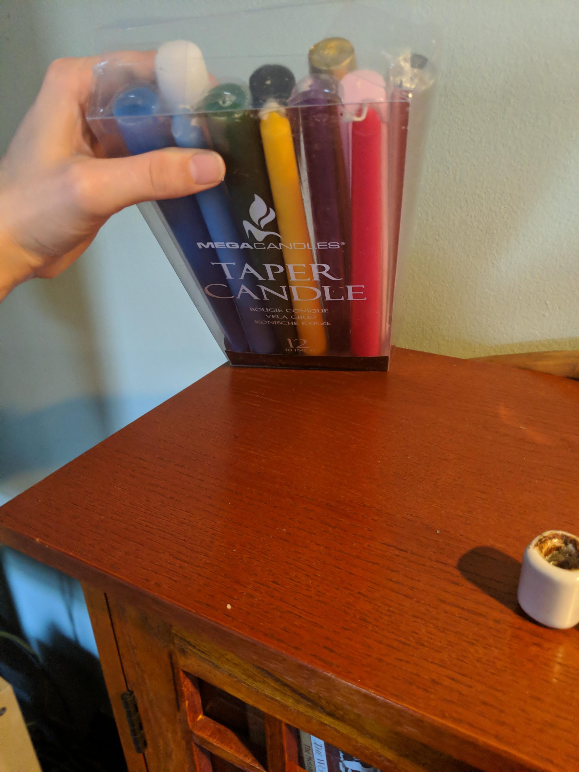 Mega Candles 12 pcs Unscented Supreme Assorted Colors Chime Taper Candles, Handcrafted Wax Candle 10 Inch x 7/8 Inch, Casting Chimes, Rituals, Spells, Vigils, Witchcraft, Wiccan, Meditation, Altar customer photo 1