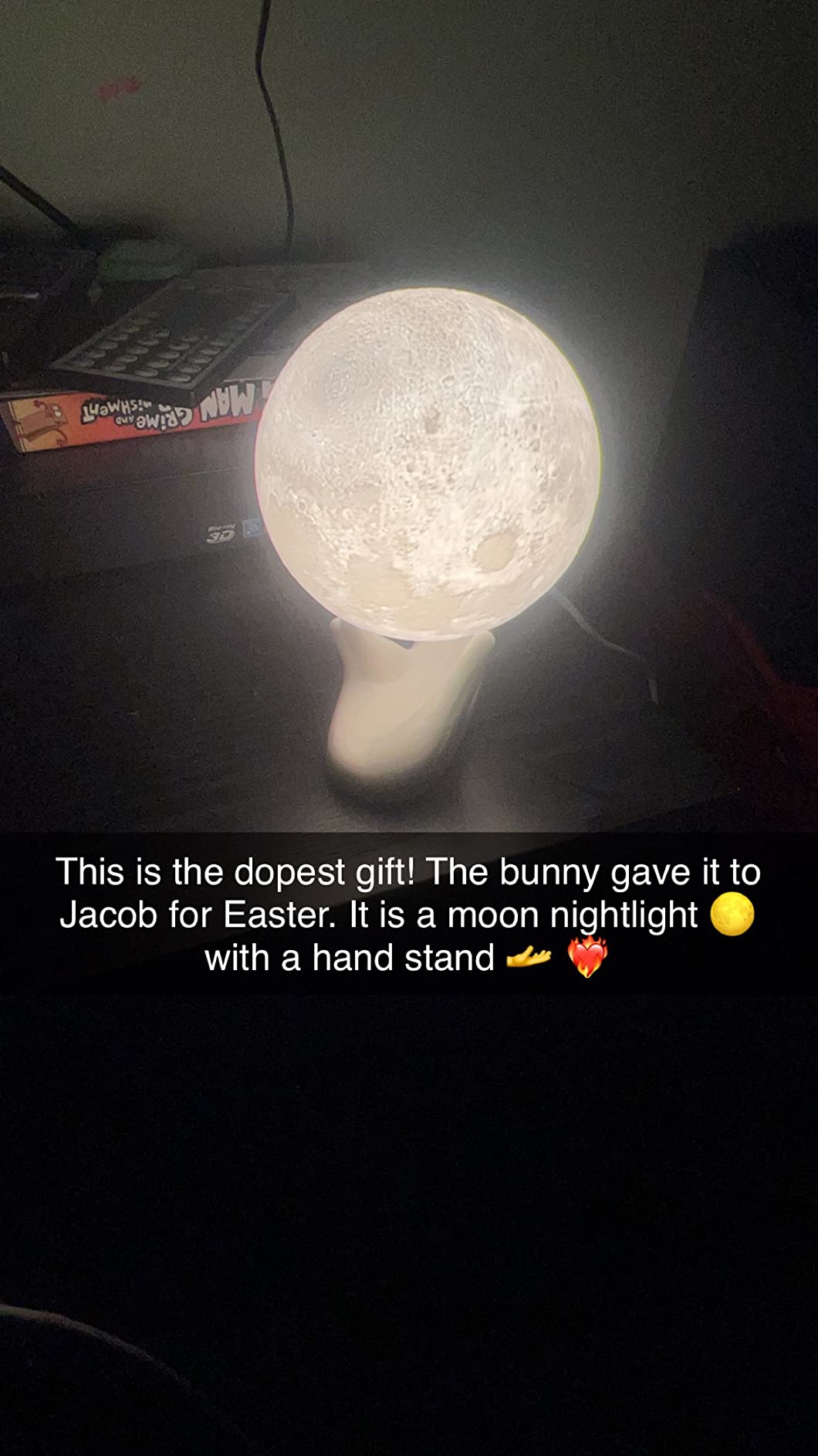 Balkwan Moon Lamp for Kids 3D Touch Control Night Light LED Moon Light for Kids & Adults Birthday Christmas Gifts for Women Boys Girls Baby Home Decor (Warm and White, 3.5 in) customer photo 1
