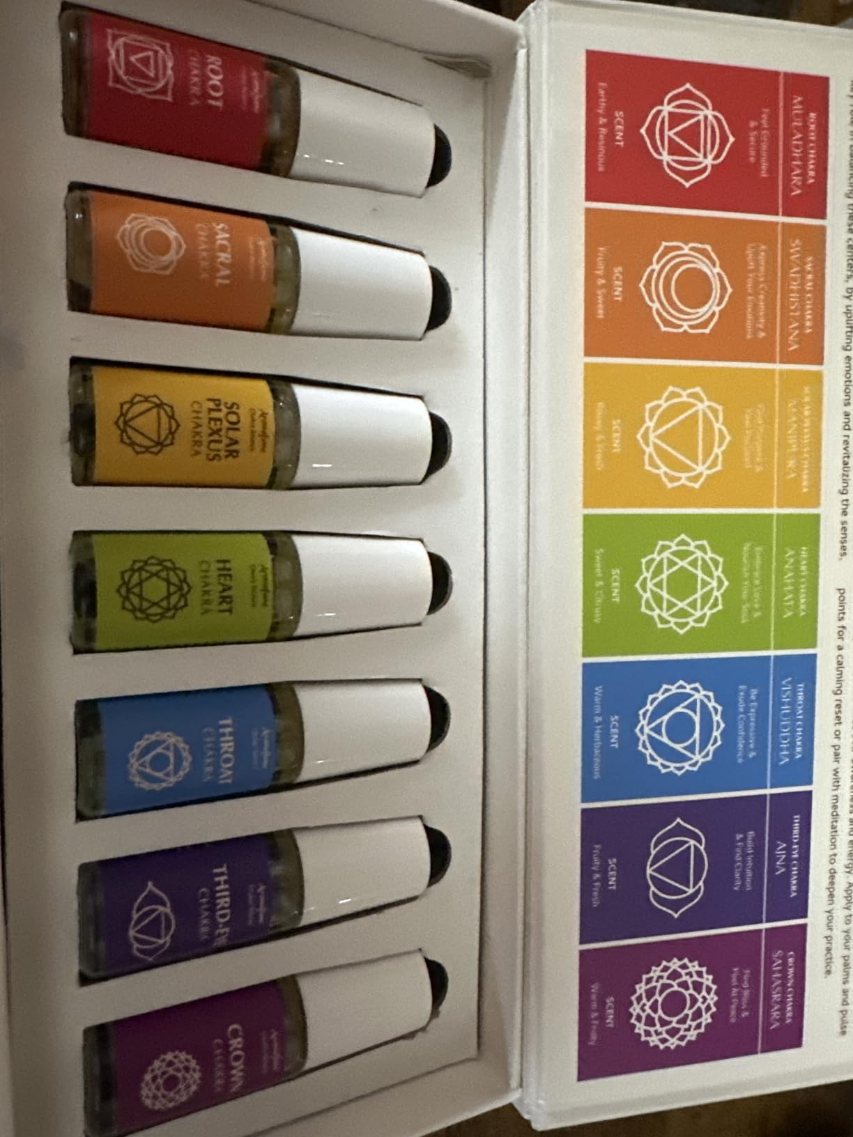 7 Chakra Essential Oil Roll-On Blend Gift Set 7x6ml by Aromafume | Aromatherapy Roll-on Oils for Meditation, Chakra Balance | Yoga & Reiki Gifts | Perfume Oil Roll-ons customer photo 1