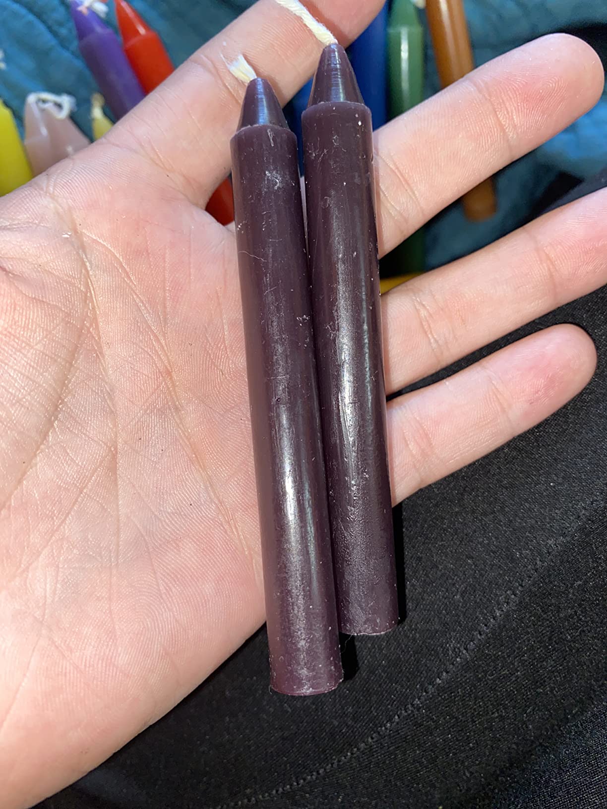 Alternative Imagination Colored Chime Candles - 20 Pack of Unscented 4 Inch Mini Taper Candles - Dripless Long Burning Ritual Candles for Meditation, Spell Work, Birthdays, Ceremonies & Home Decor customer photo 2