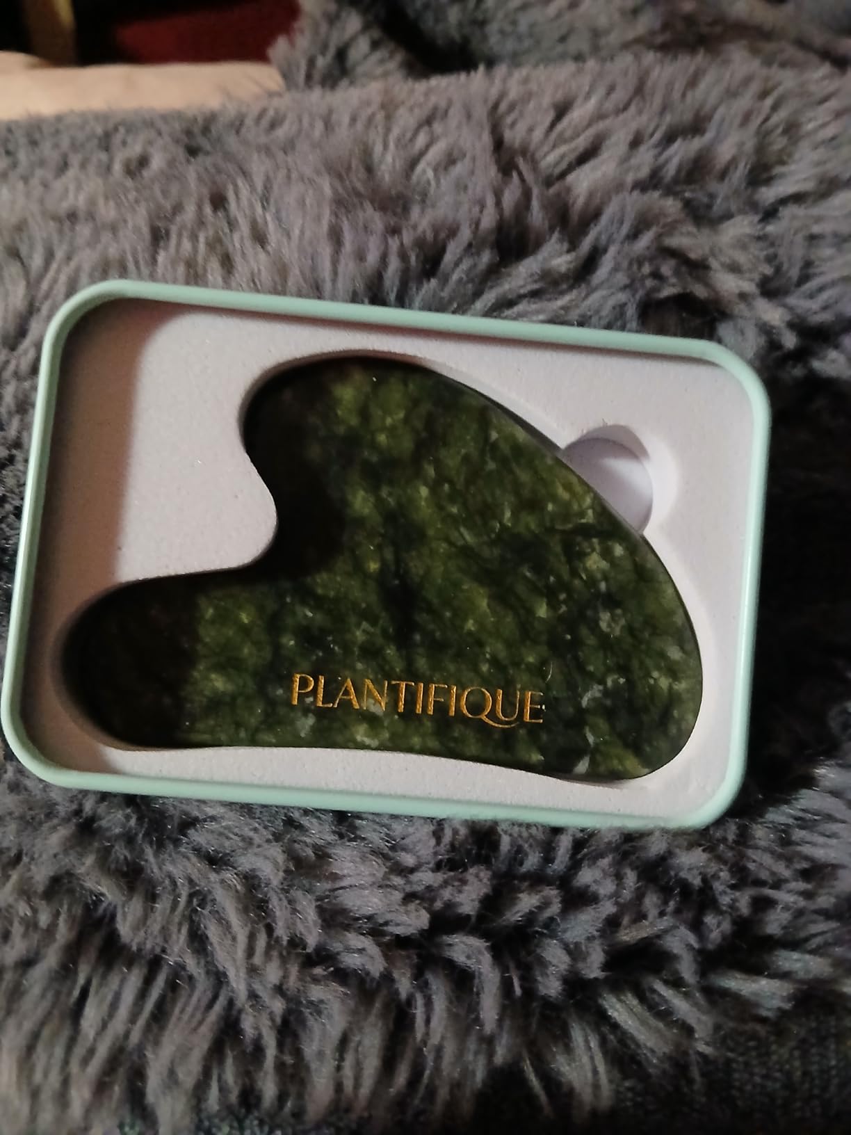 PLANTIFIQUE Jade Roller & Gua Sha Set - Real Jade Facial Tools for Skin Care Routine - Certified Face Massager for Radiant Skin customer photo 2