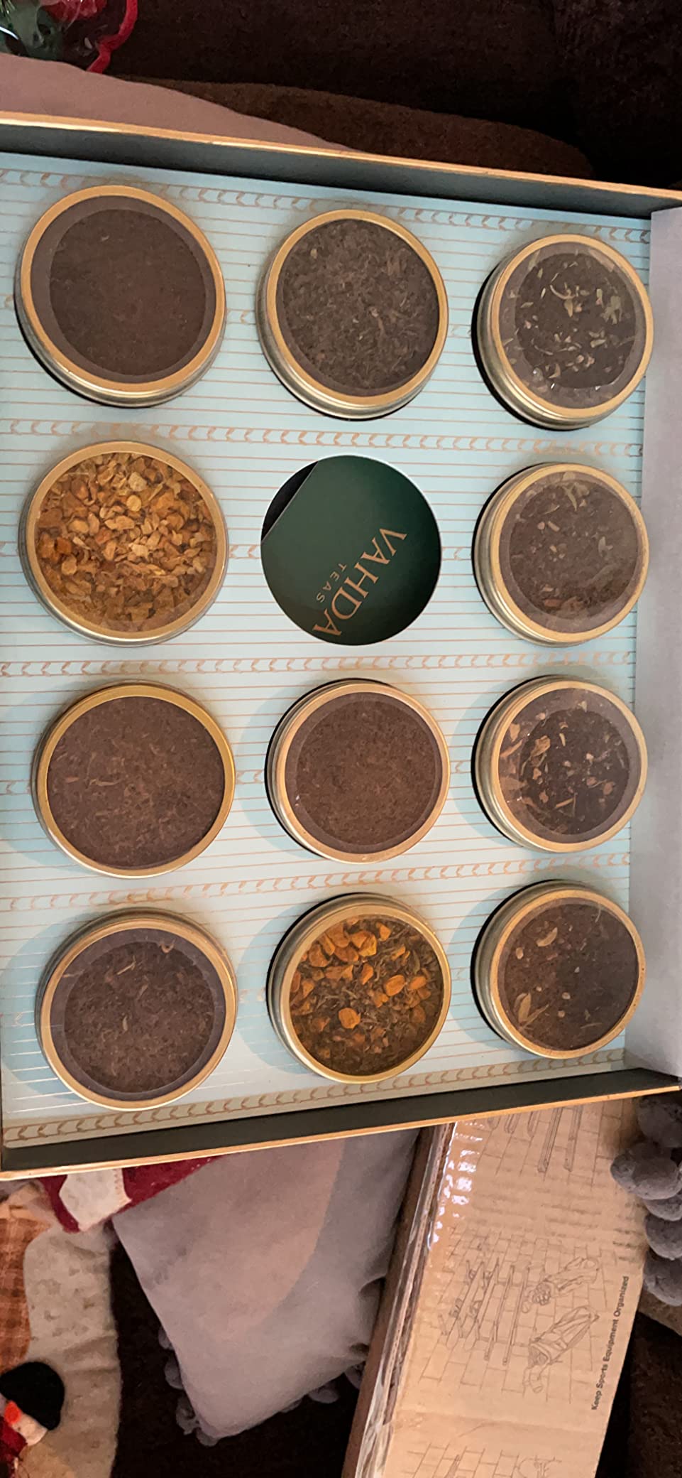 VAHDAM Tea Gift Set - 12 Loose Leaf Teas in Tin Caddy Presentation Box | Premium Tea Sampler Gift Hamper for Women, Men & Tea Lovers | Christmas Gift, Birthday, Housewarming | Gluten Free, Non-GMO customer photo 1