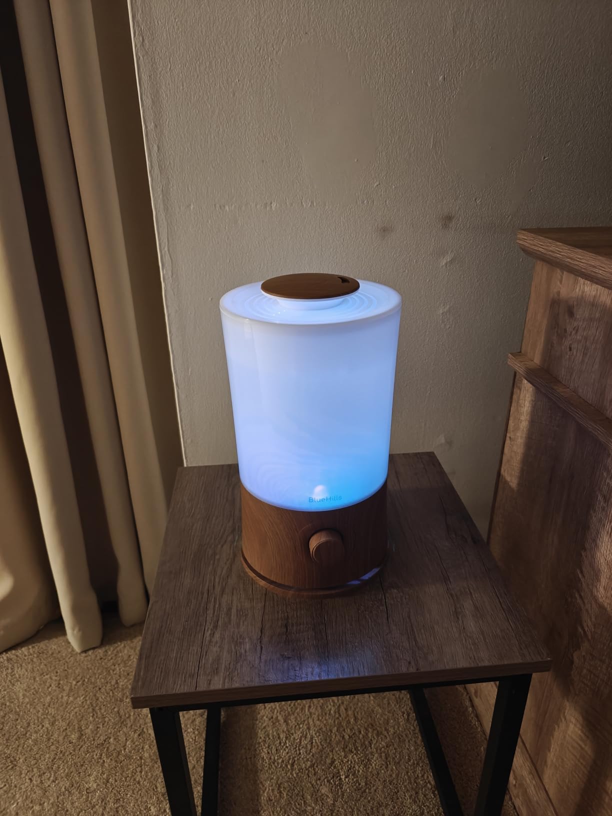 BlueHills Premium 2000 ML XL Essential Oil Diffuser Humidifier 2L Dark Wood | Aromatherapy, Large Room Coverage, 40 Hour Run Time, 2 Liter Extra Large Capacity, Auto Shut-Off, LED Lights, High Mist customer photo 2