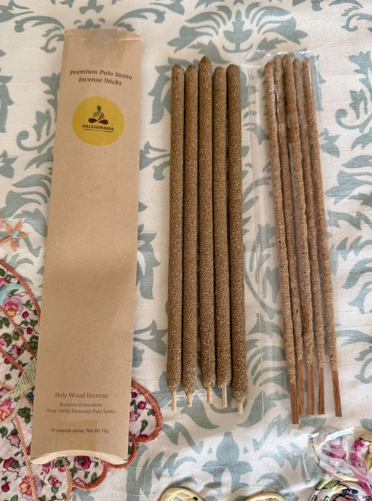 Premium Palo Santo Incense Sticks from 100% Peruvian Palo Santo - Handmade customer photo 1