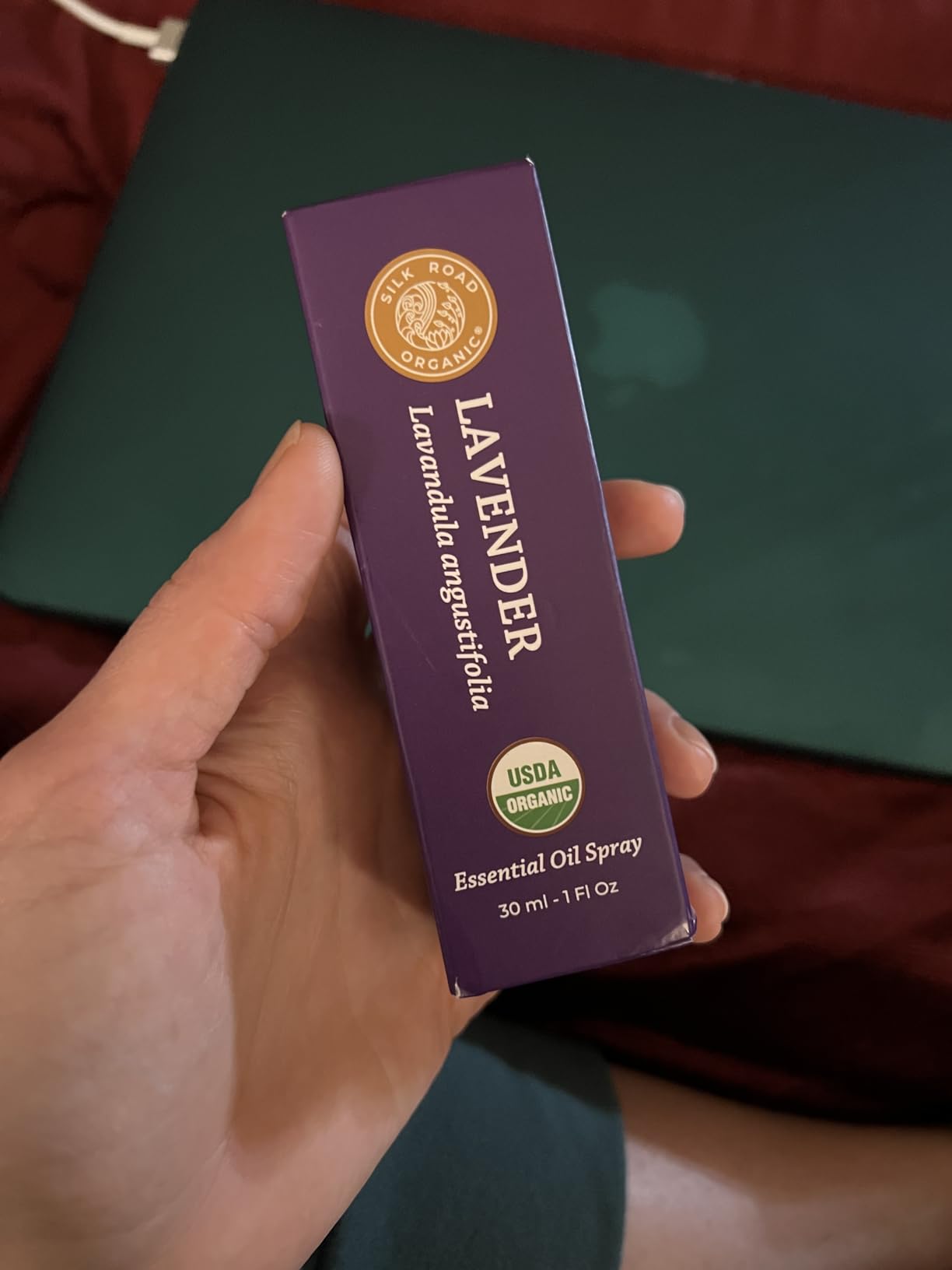 Silk Road Organic Lavender Essential Oil Roll On for Stress Relief, Sleep, Calm & Relaxation | USDA Certified Aromatherapy Roller (10 ml) customer photo 1