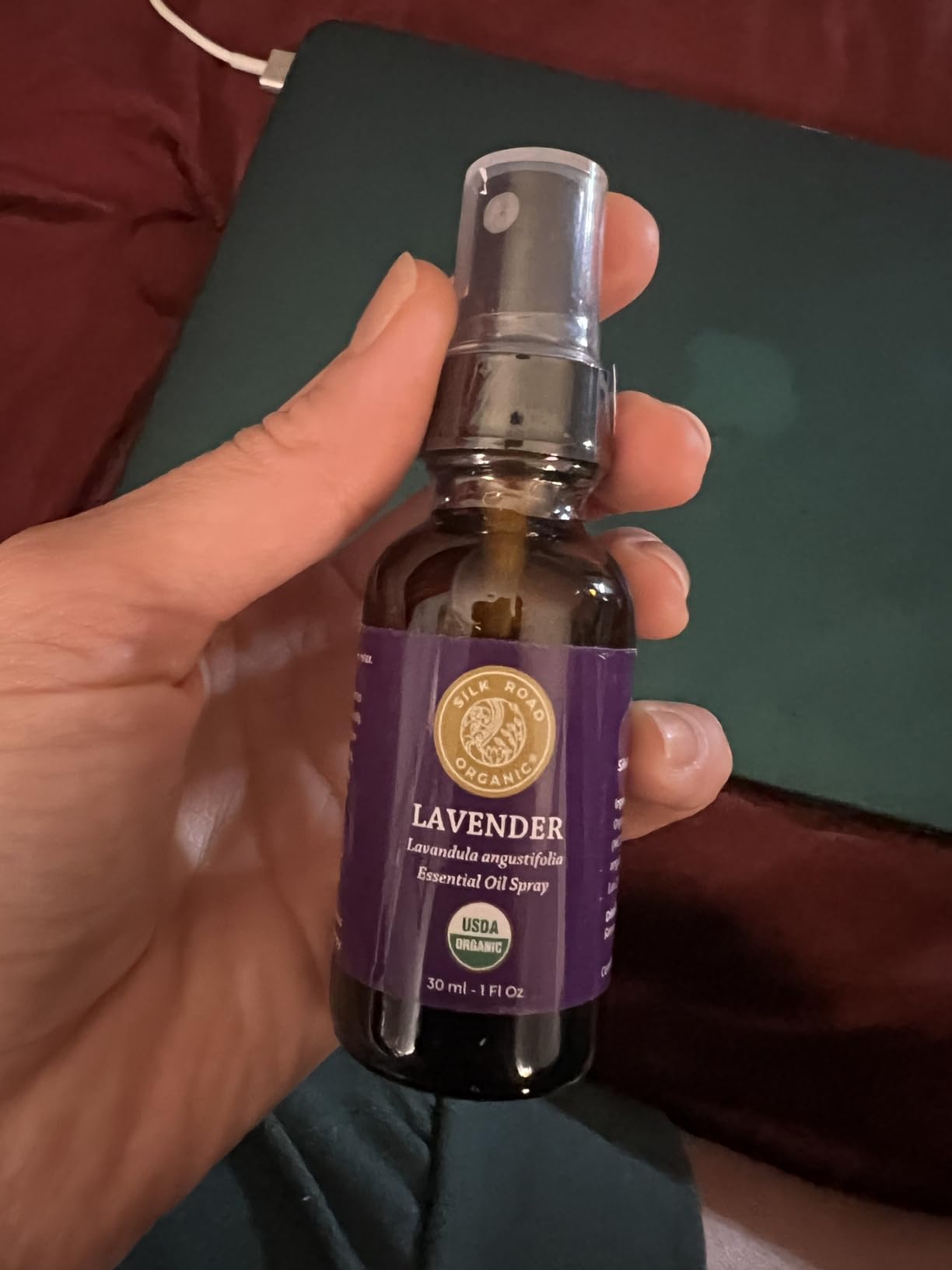 Silk Road Organic Lavender Essential Oil Roll On for Stress Relief, Sleep, Calm & Relaxation | USDA Certified Aromatherapy Roller (10 ml) customer photo 2
