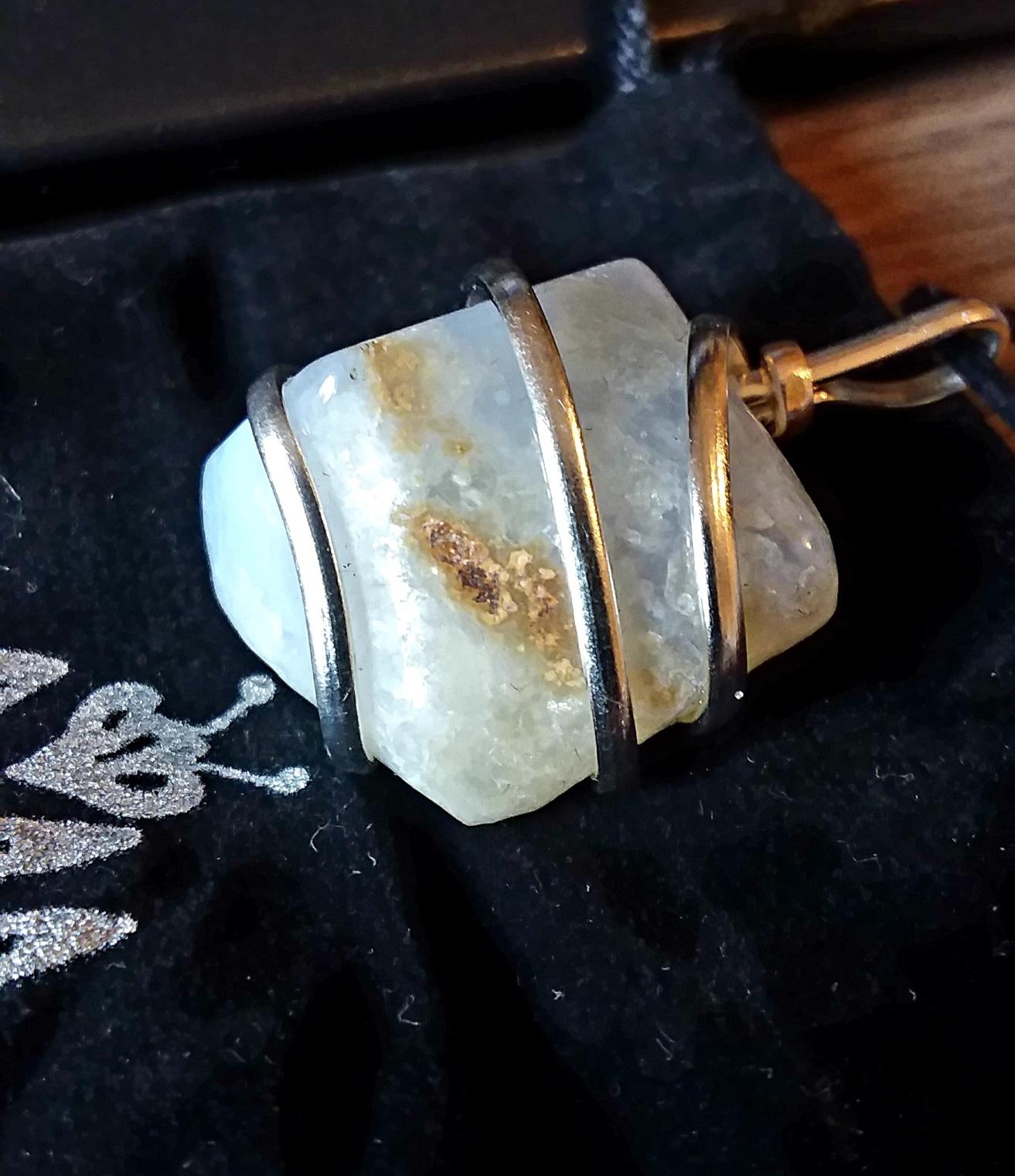 Ayana Crystals Blue Lace Agate Healing Necklace - Handcrafted with Ethically Sourced Crystals - Balances Throat and Third Eye Chakras customer photo 1