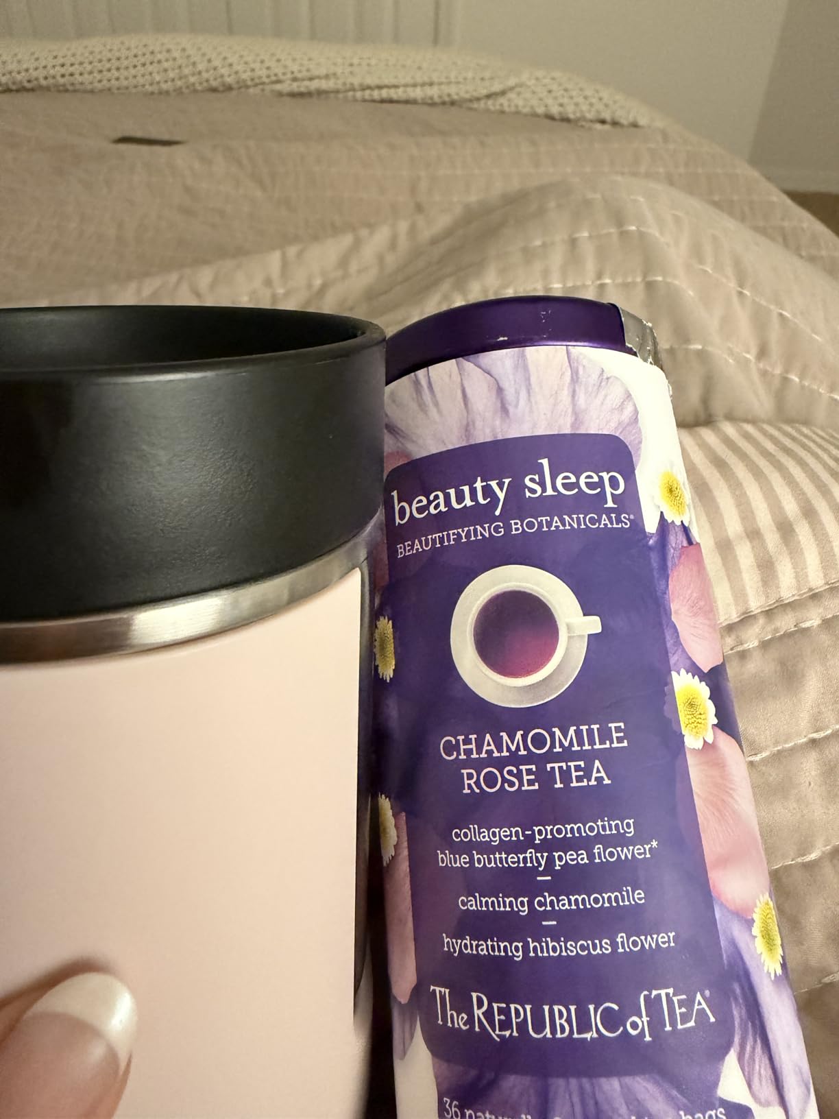 The Republic of Tea - Beautifying Botanicals Beauty Sleep Chamomile Rose Herbal Tea Bags (36 count) customer photo 1