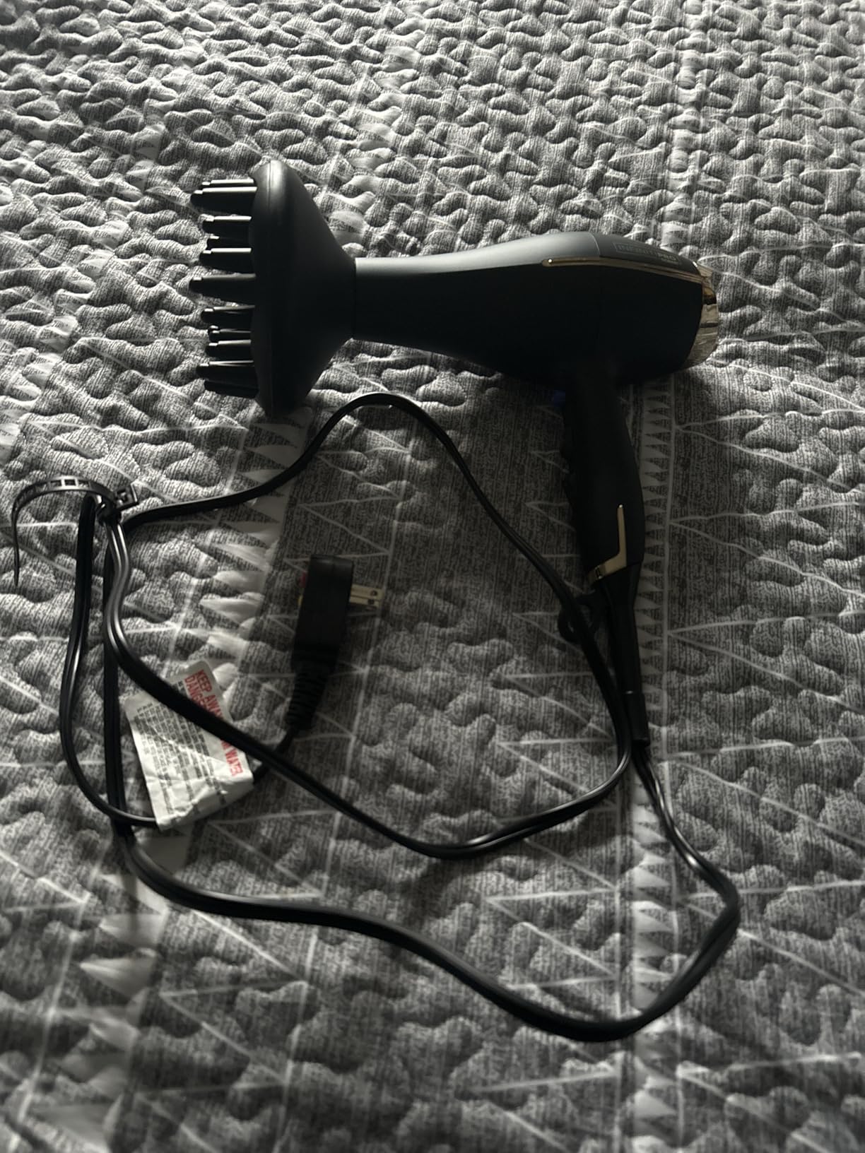 Conair InfinitiPRO Hair Dryer with Diffuser & Concentrator, 1875W, Black customer photo 1