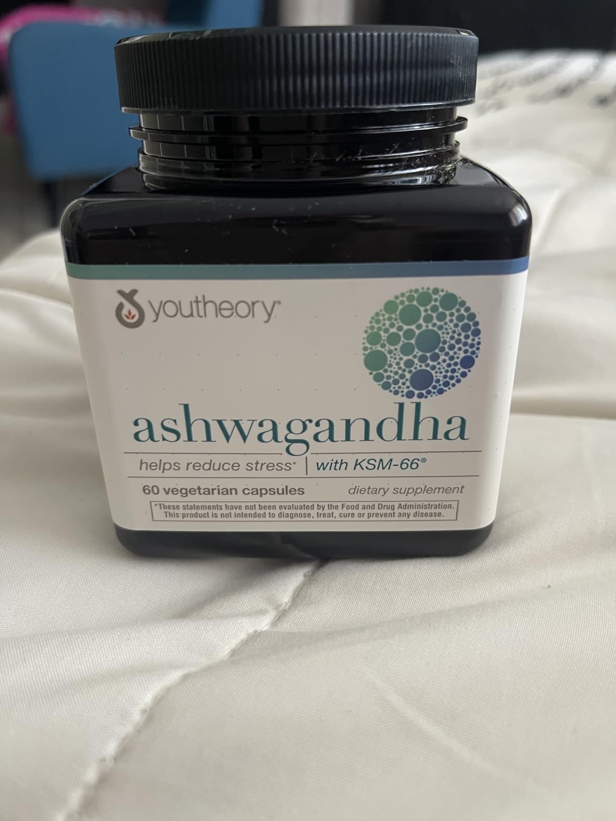 Youtheory Ashwagandha, 1,000 mg, 60 Vegetarian Capsules | Stress and Cortisol Support Supplement, Adaptogenic Herbal Blend with Organic KSM-66 Ashwagandha and Ginger customer photo 2
