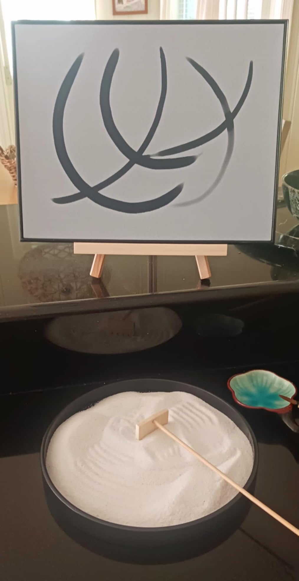 AOVOA Zen Buddha Water Painting Board with Breathing Guide for Mindfulness | with Brushes & Stencils, Paint with water, Stress Relief & Meditation Set, Creative Gift customer photo 1