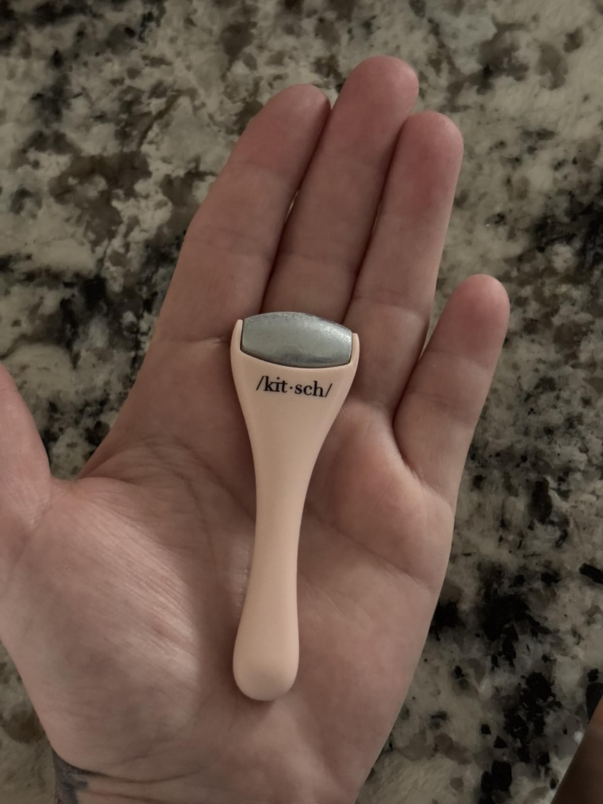 Kitsch Ice Roller for Face - Cooling Face Roller, Stainless Steel to Reduce Puffiness, Redness & Headaches (Pink) customer photo 1