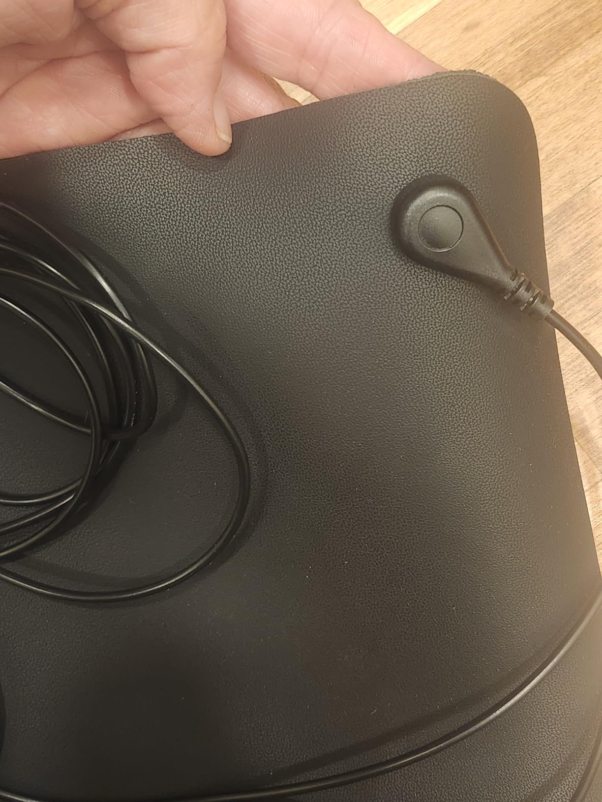 Hooga Grounding Mat for Desk, Feet & Floor - Conductive Carbon Grounding Pad with 15 Ft Cord, Non-Slip Backing, 24