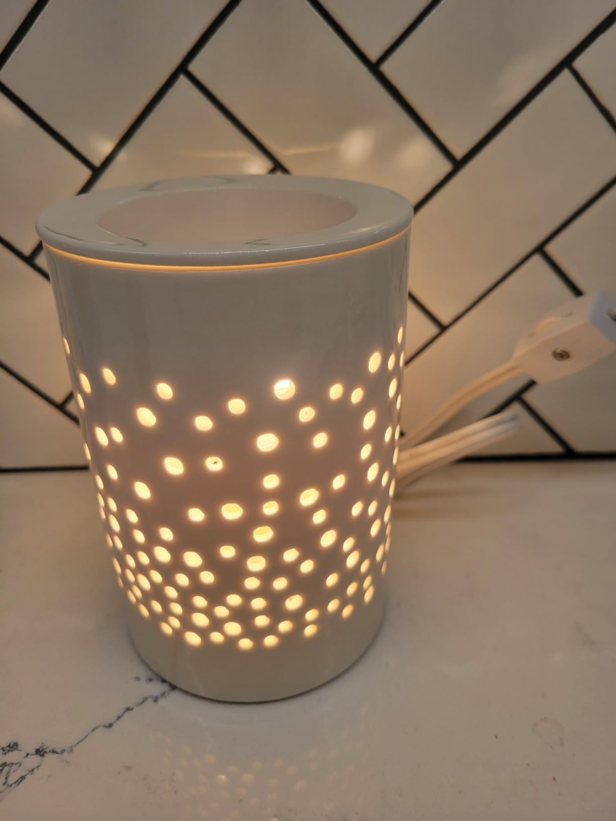 Bobolyn Ceramic Electric Wax Melt Warmer Candle Warmer Lamp Melt Wax Cube Melter Fragrance Warmer - Ideal Gift for Wedding, Spa and Aromatherapy customer photo 2
