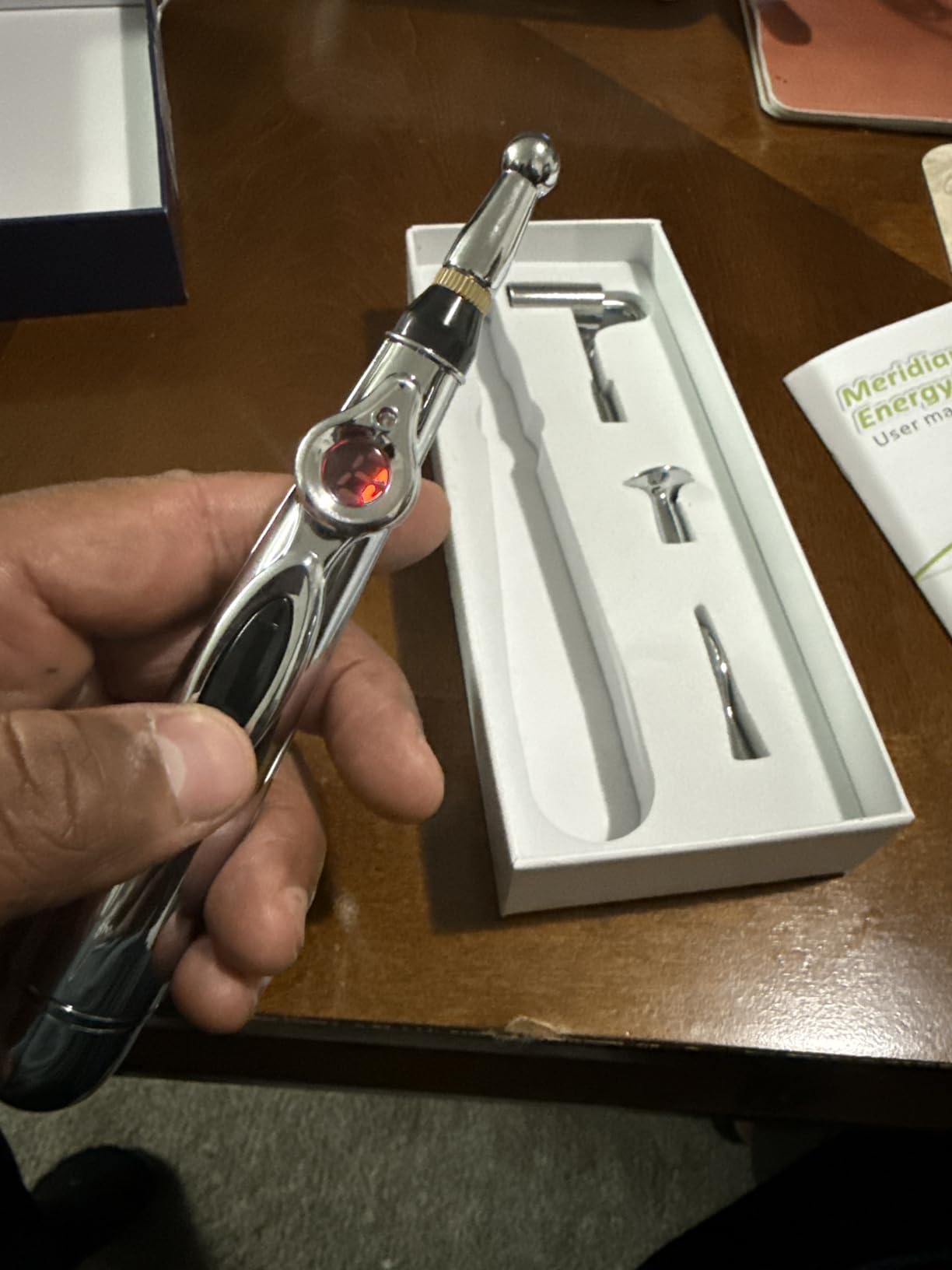DANGSHAN 5-in-1 Acupuncture Pen, Electronic Acupuncture Pen, Pain Relief Therapy, Meridian Energy Pulse Massage Pen, Powerful Meridian Energy Pen Relief Pain Tools customer photo 1