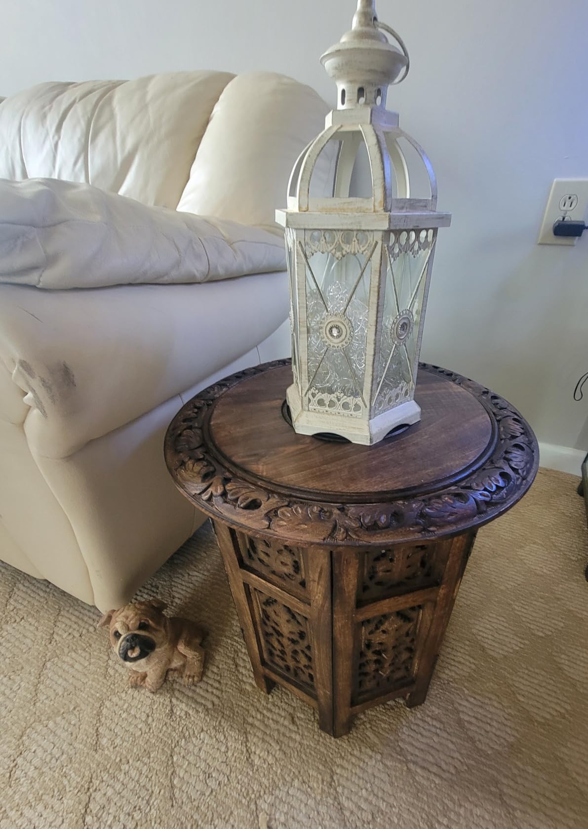 Round Wood Coffee Table - 18