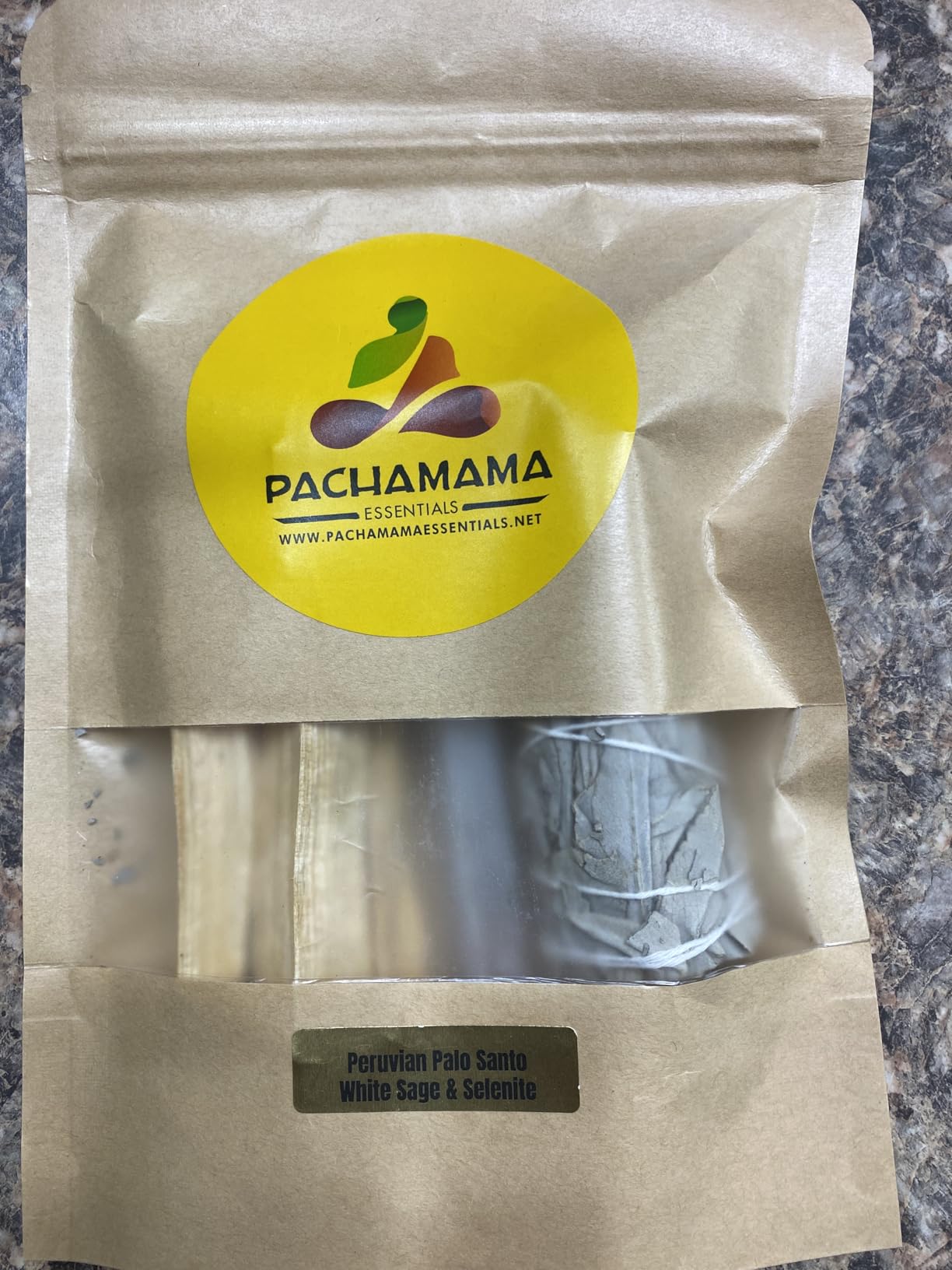 Organic White Sage (Salvia Apiana), Palo Santo (Holly Wood) & Selenite Stick. Healing kit palo Santo Sticks Smudge kit customer photo 1
