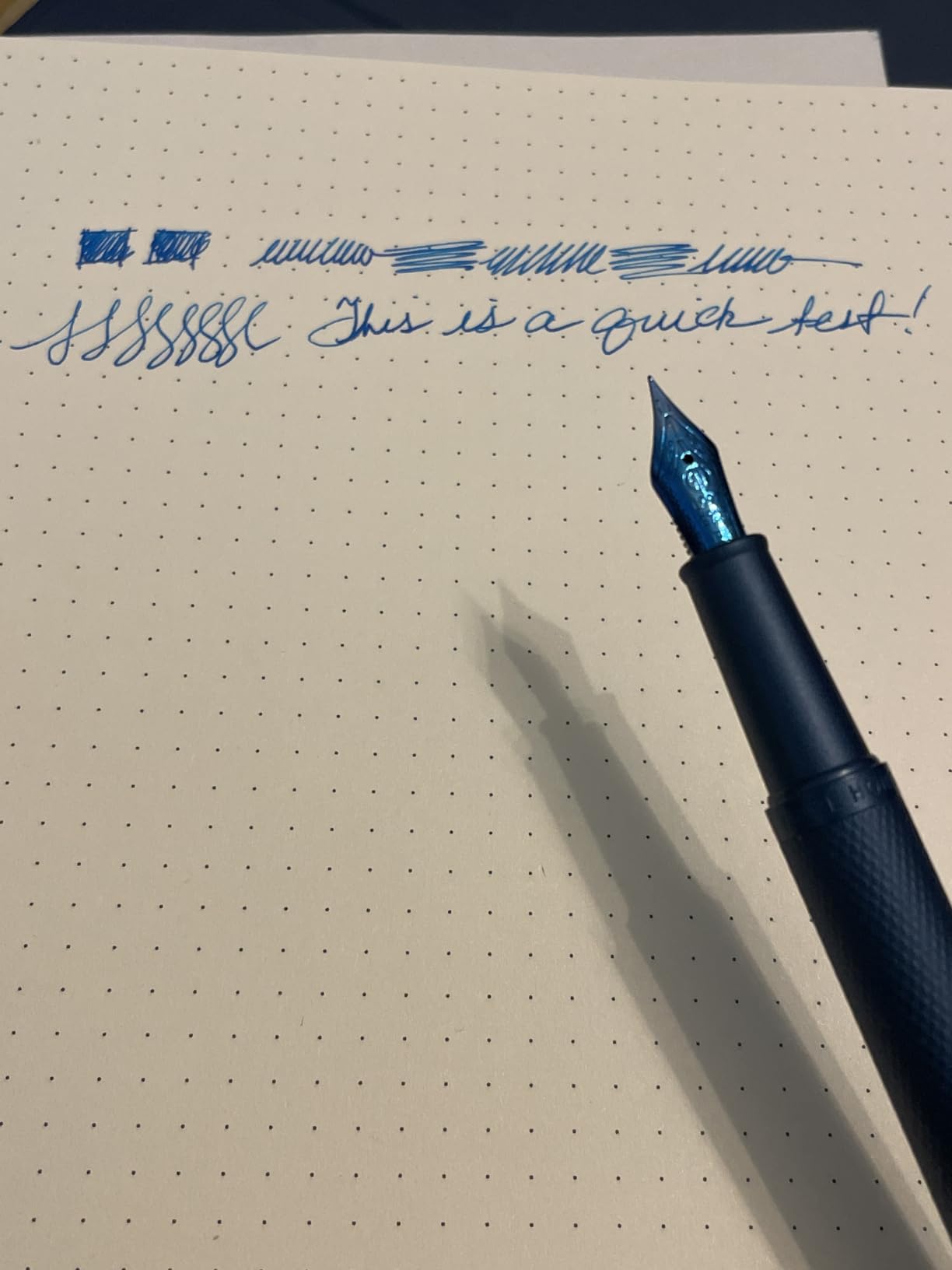 Asvine Matte Black Forest Fountain Pen Extra Fine Nib with Converter and Metal Pen Box Set customer photo 1