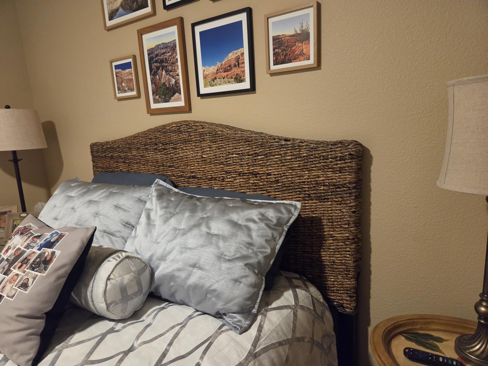Crosley Furniture Serena Handwoven Natural Fiber Rattan Bed Headboard, Banana Leaf, Queen customer photo 1