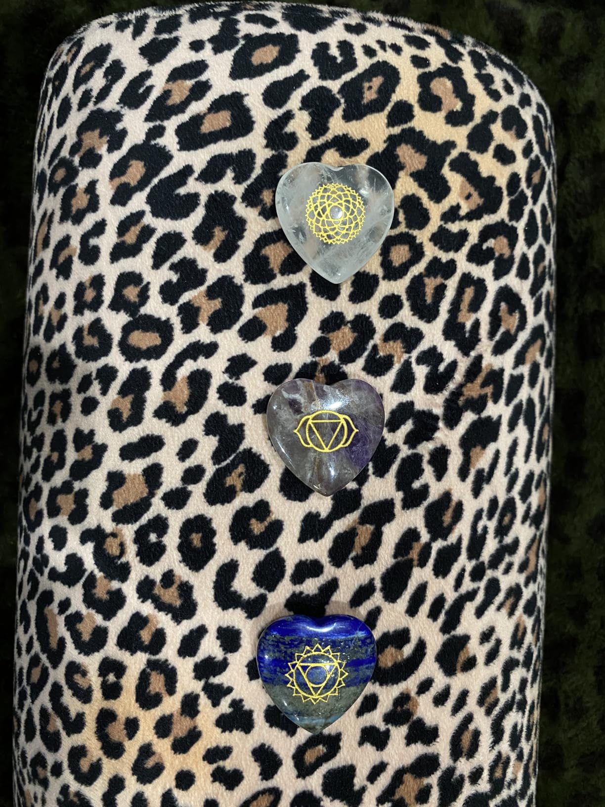 NatureWonders All Natural Chakra Stone Set with Information Brochure & Travel Pouch - Healing Crystals, Polished Palm Stone, Meditation, Reiki, Energy customer photo 1