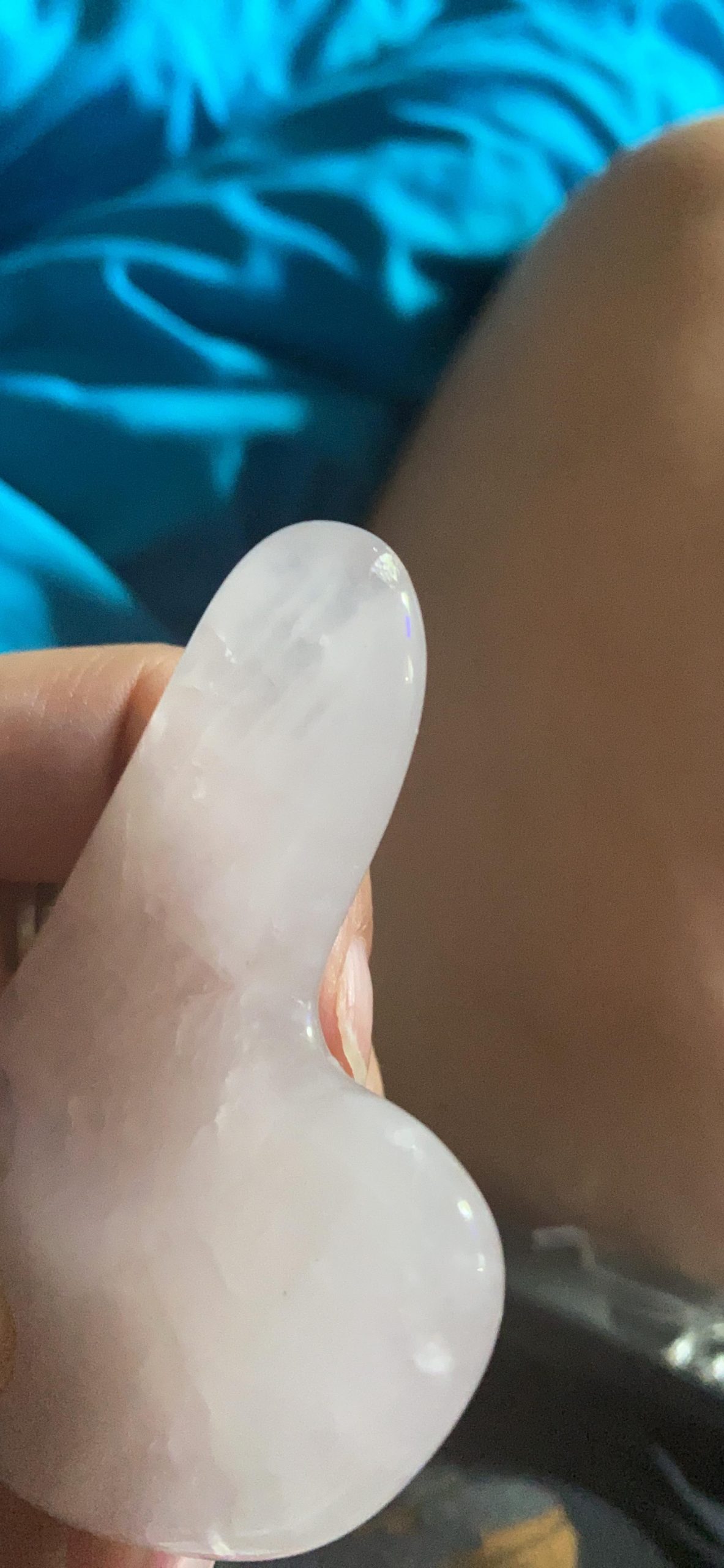 Guasha Scraping Massage Tool - Rose Quartz Gua Sha Board - Traditional Scraper Tool for Anti-Aging - 100% Natural Pink Quartz Stone Guasha - Gasha Massage Stones by Sandine customer photo 2