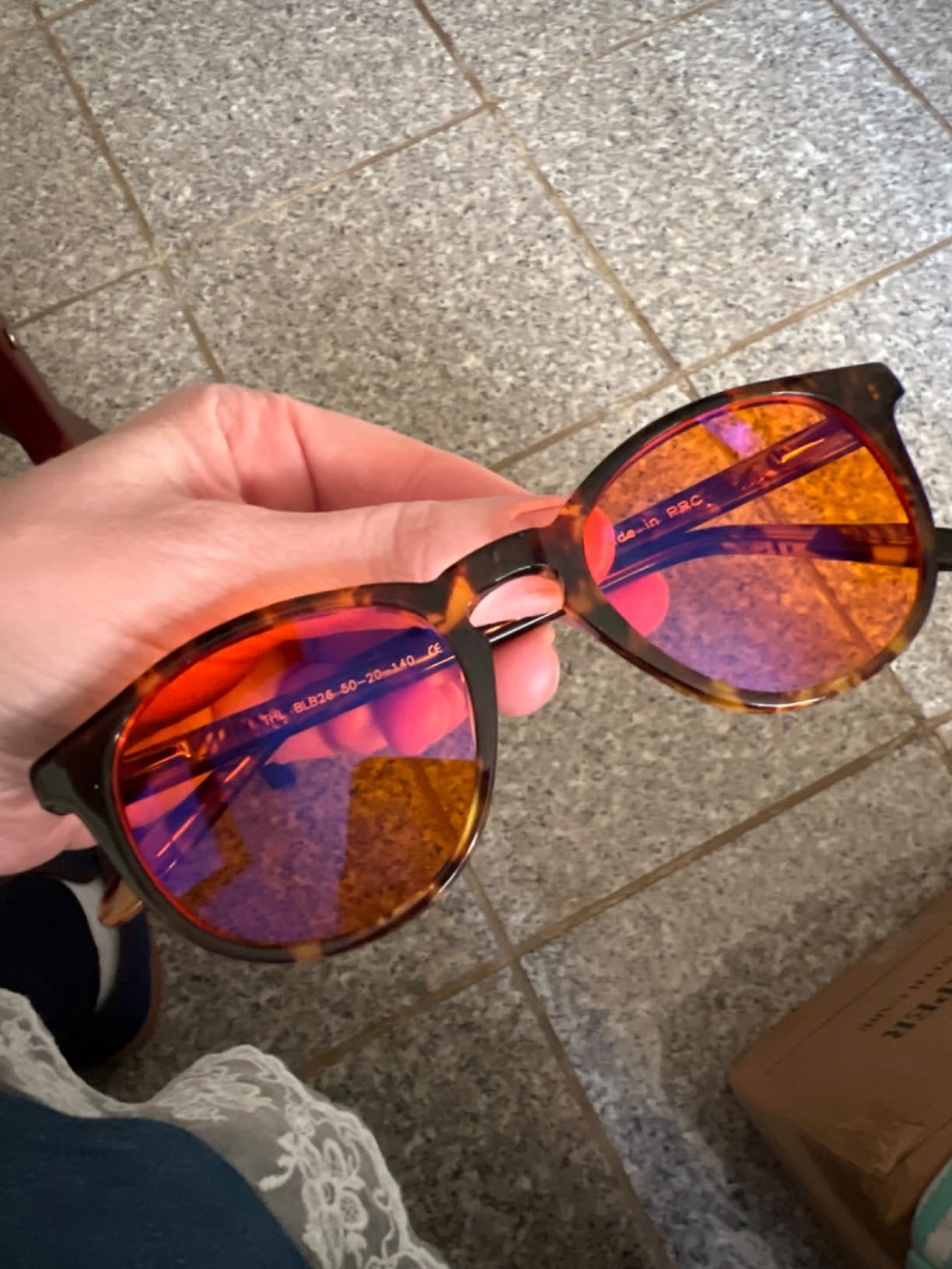 Orange Blue Light Blocking Glasses for Better Sleep - 99.5% Premium Acetate Migraine Glasses for Women & Men customer photo 1