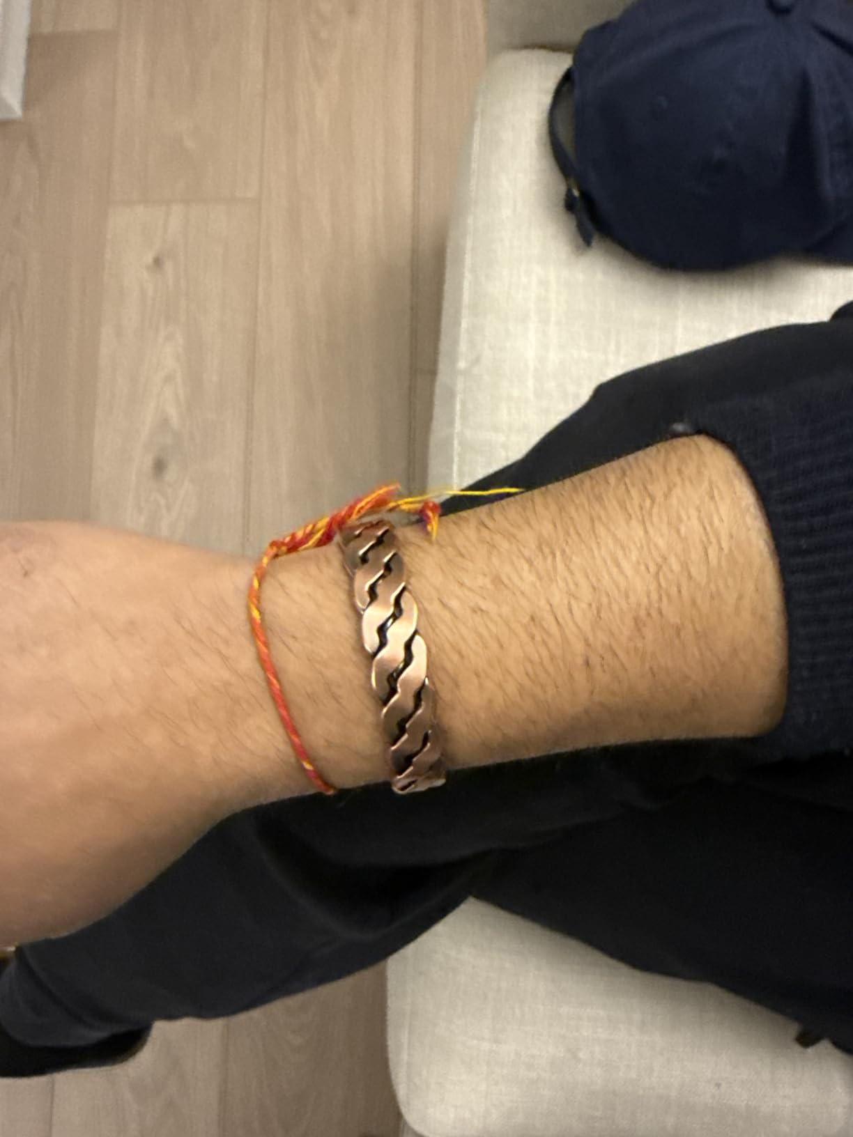 MagnetRX Copper Magnetic Bracelets - Effective Pure Copper Bracelet for Men and Women - Adjustable Cuff Bangles (Twisted Copper) customer photo 2