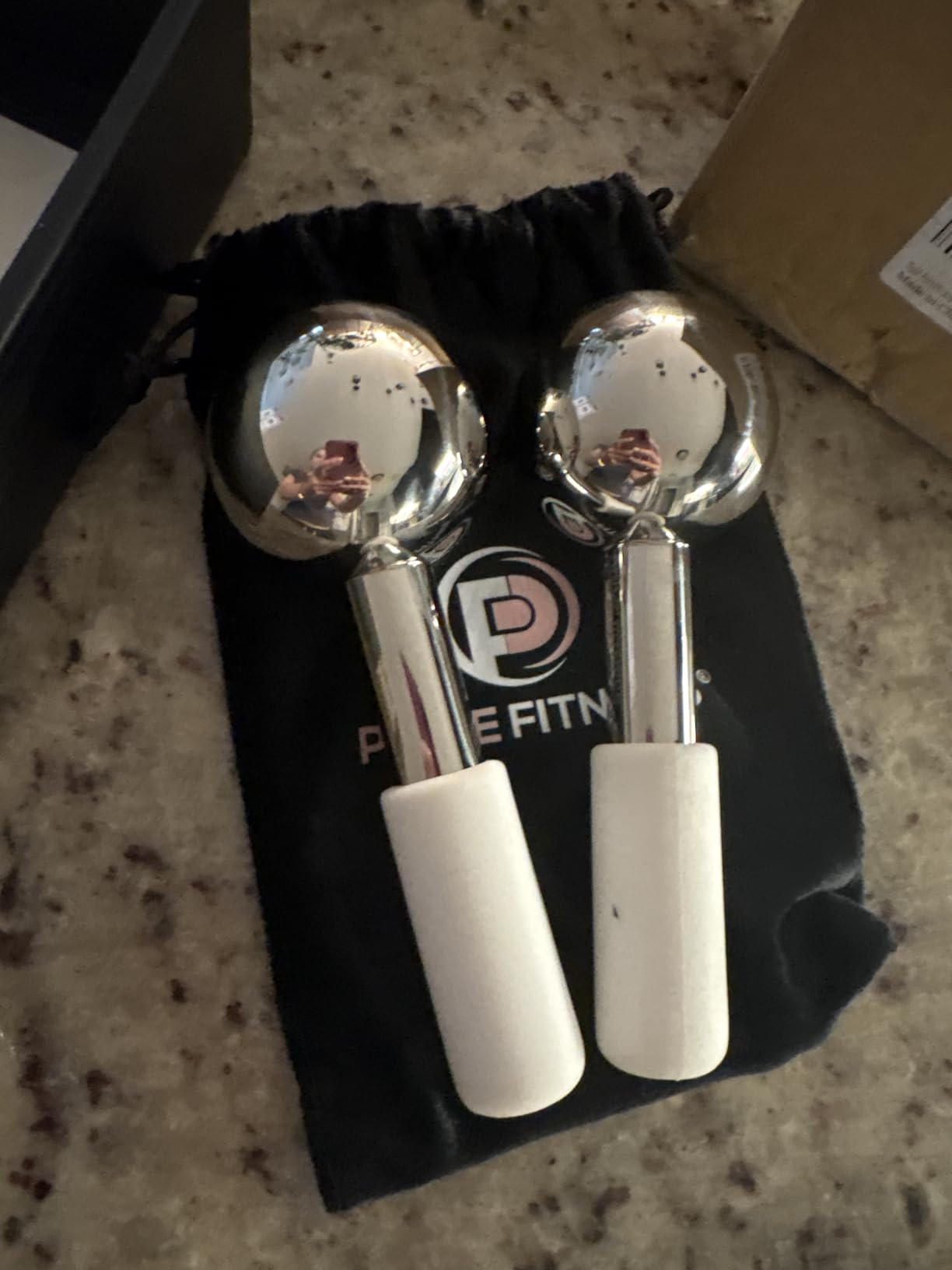 Ice Globes for Facials - Unbreakable Steel Cooling Roller, Cryo Sticks for Face, Neck & Eyes (White) customer photo 2