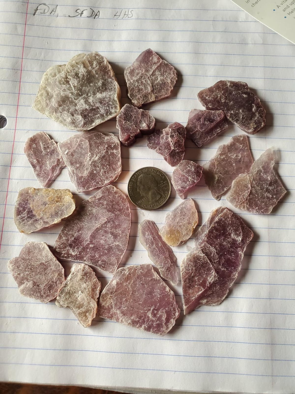 KALIFANO AAA+ Grade Lepidolite Bundle (500+ Carats) with Healing & Calming Effects - High Energy Reiki Crystal Used for Soothing Anxiety and Stability (Information Card Included) customer photo 2