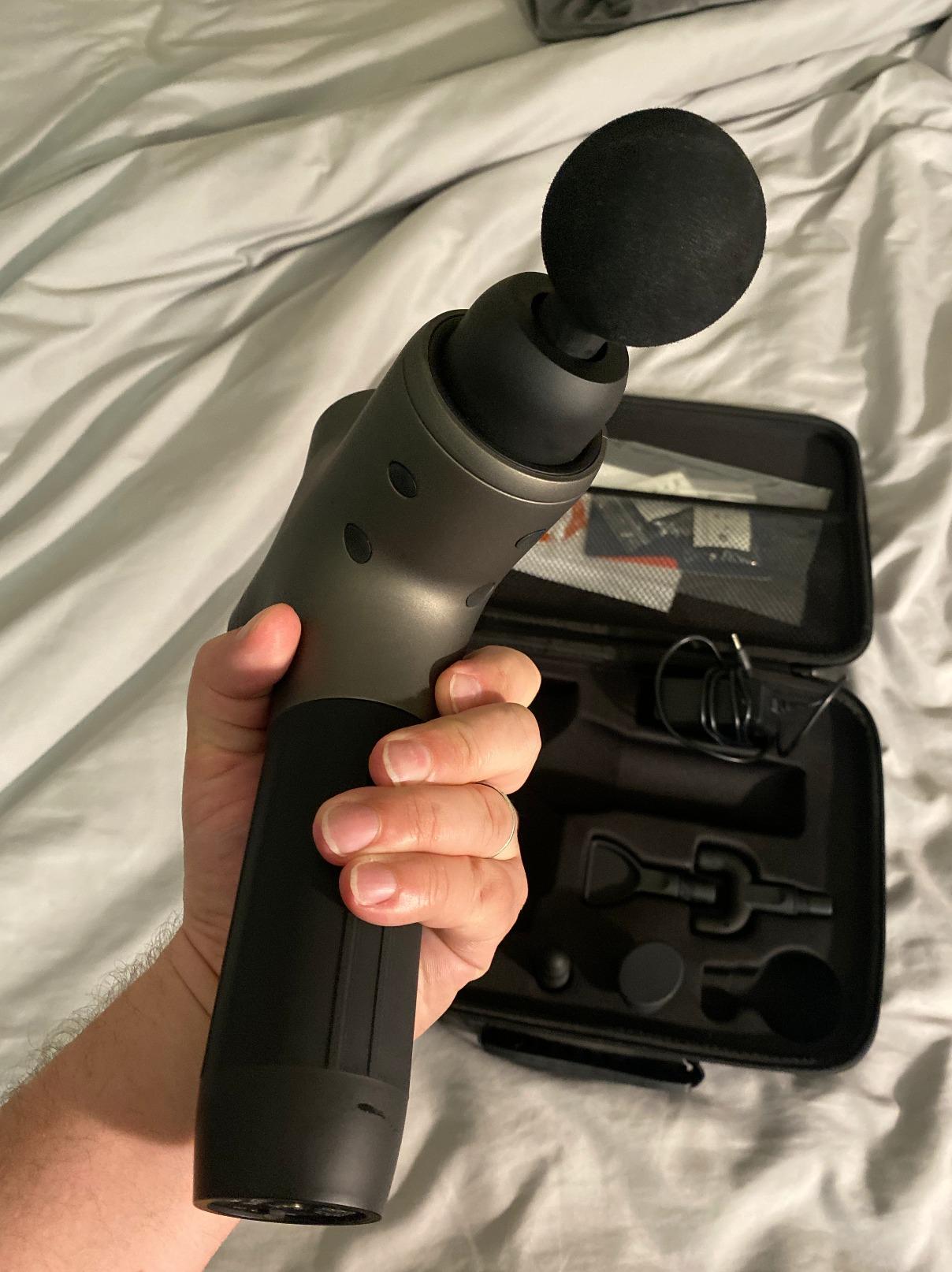 Mebak 3 Massage Gun, Massage Gun Deep Tissue for Athletes, Professional Muscle Percussion Massager, Massager for Shoulder Leg Back Body Pain Relief, Quiet Portable Sport Tool, Gifts for Him customer photo 1