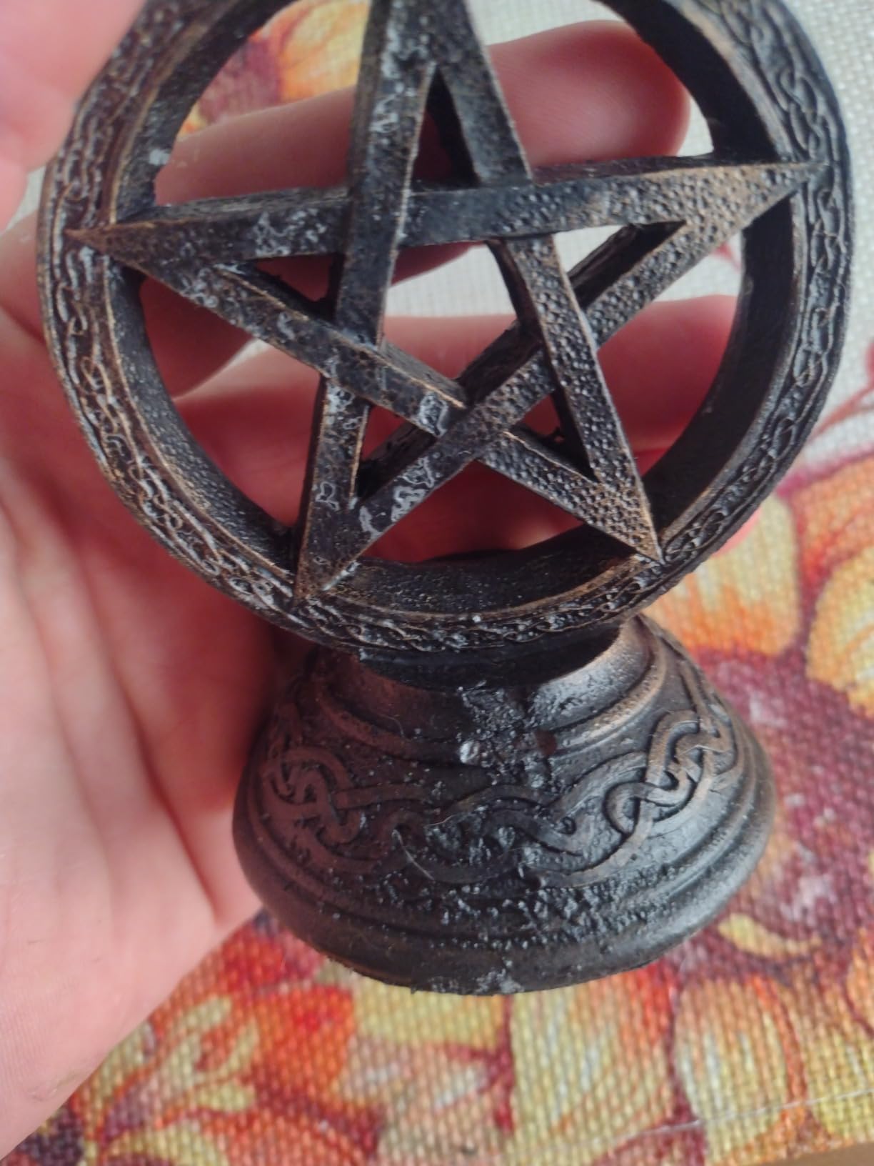 Pacific Giftware Wicca Pagan Witchcraft Pentagram Candle Incense Holder Set customer photo 1
