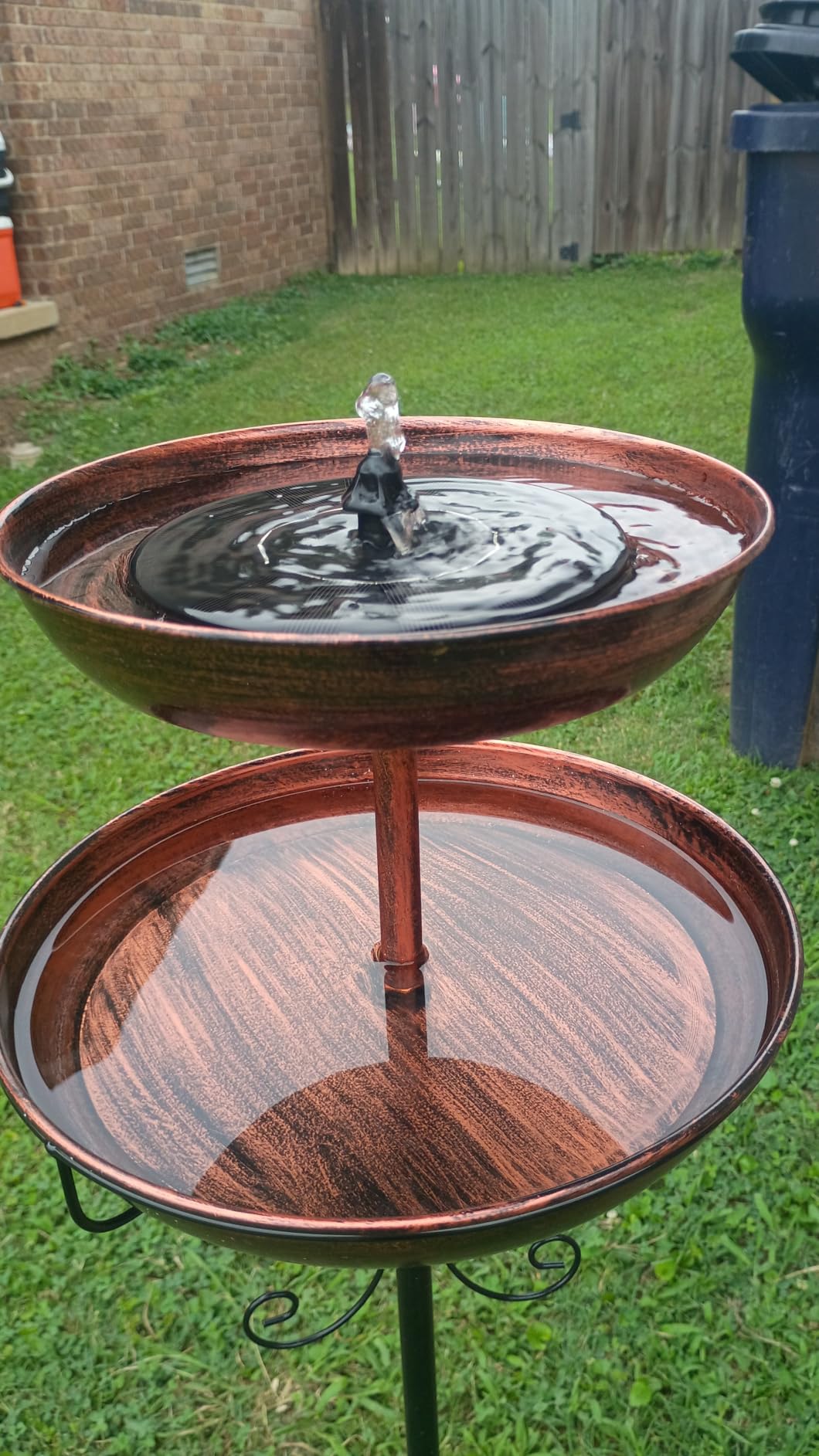 Mademax 1W Solar Bird Bath Fountain Pump, Solar Fountain, Free Standing Floating Solar Powered Water Fountain Pump for Bird Bath, Garden, Pond, Pool, Outdoor customer photo 2