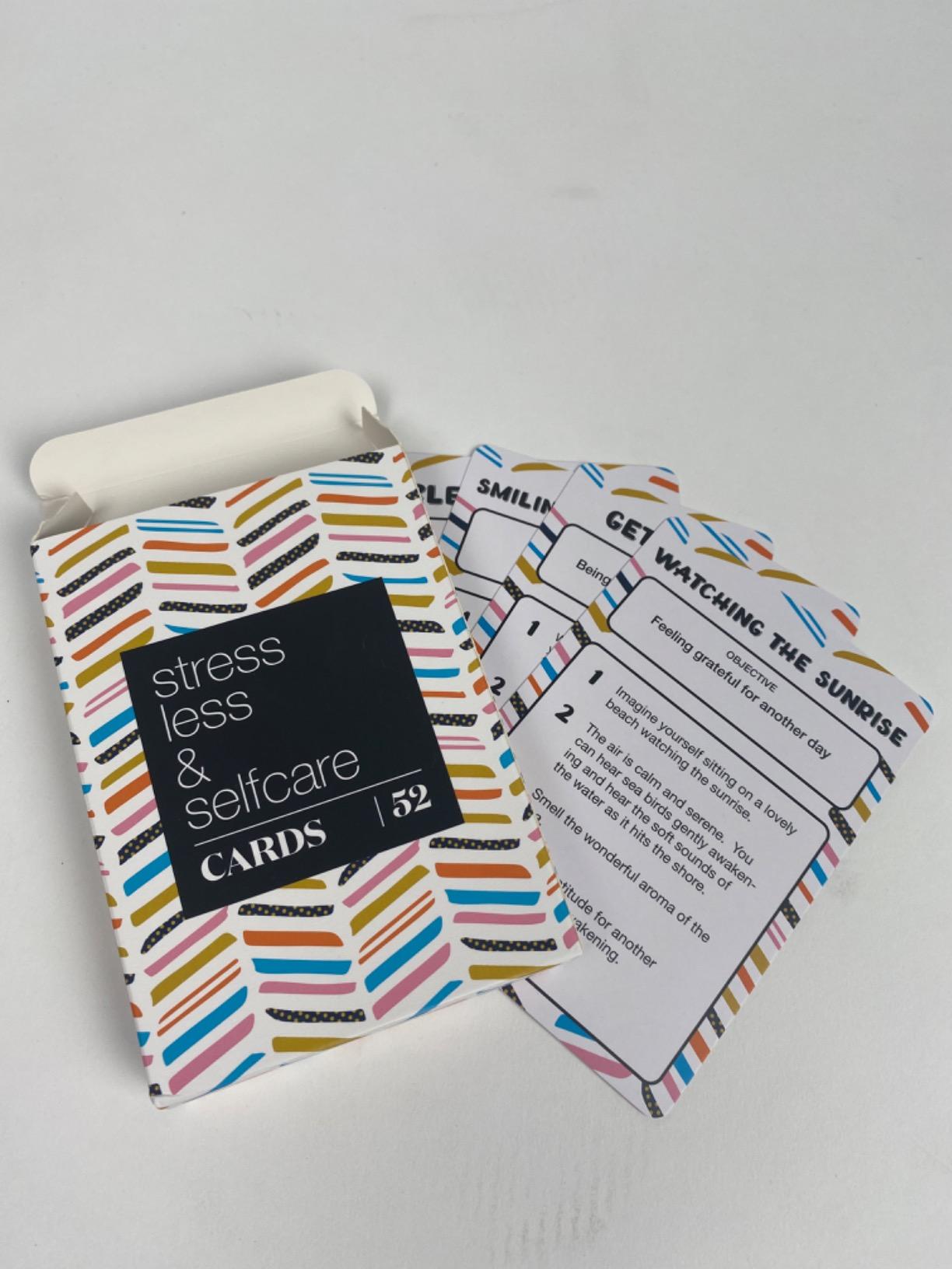 Allura & Arcia 52 Stress Less & Self Care Cards - Mindfulness & Meditation Exercises - Anxiety Relief & Relaxation customer photo 2