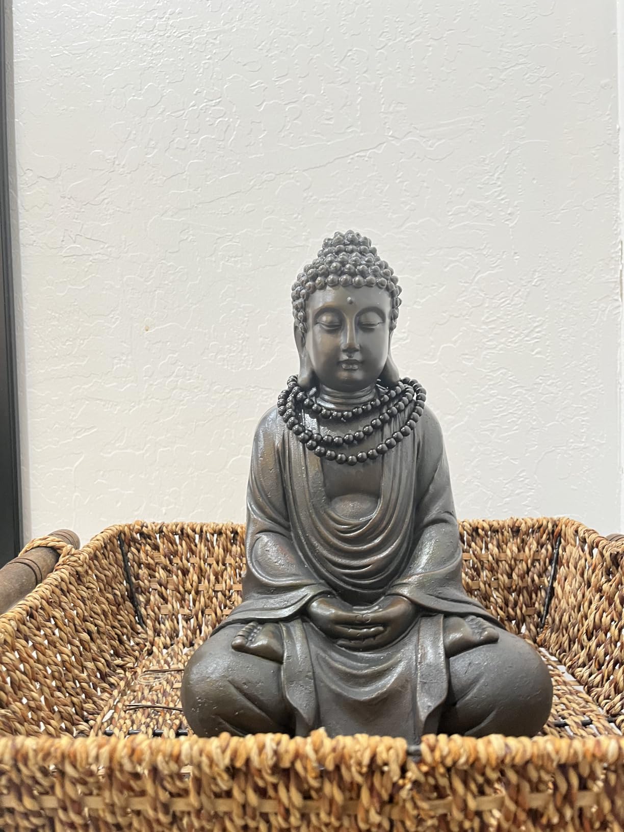 Goodeco Meditating Buddha Statue Outdoor - Large Zen Garden Buddha Sculpture, Indoor/Outdoor Statues Decoration, Decor for Home,Garden,Patio,Deck,Porch Yard Art,Antique Bronze (17 inch) customer photo 1