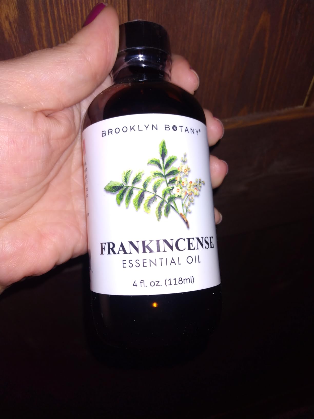 Brooklyn Botany Frankincense Essential Oil - Huge 4 Fl Oz - 100% Pure and Natural - Premium Grade with Dropper - for Aromatherapy and Diffuser customer photo 1