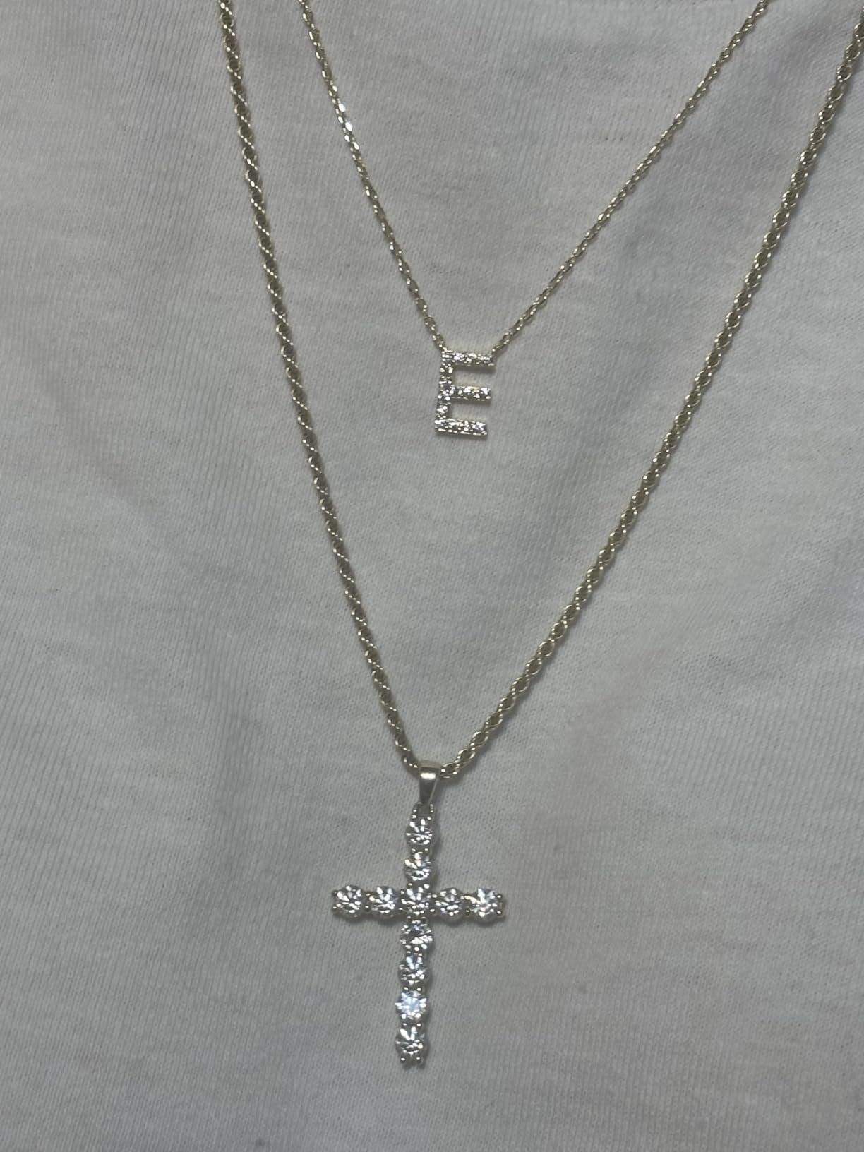 PAVOI Initial Necklace for Women, 14K Gold Plated Cubic Zirconia Pendant | Letter Necklace for Women, Name Necklace, Necklace with Initials customer photo 1