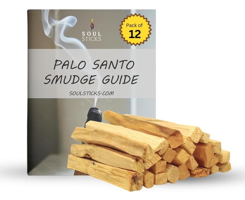 Ancient VEDA Peruvian Palo Santo Sticks 12 Pack with Smudge Guide - High Resin Content, Sweet Scent Holy Wood for Smudging, Meditation, Energy Cleansing - Sustainably Harvested, Aromatic Incense customer photo 2