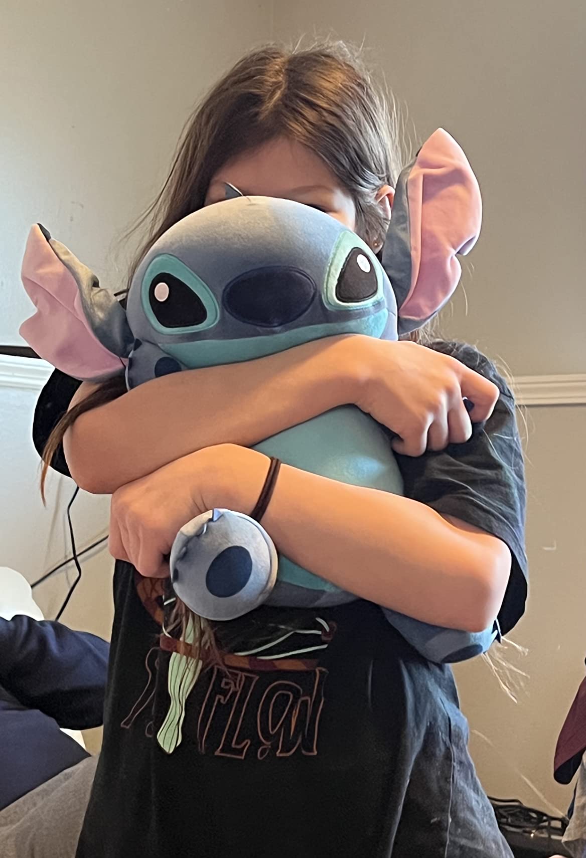 Disney Stitch Comfort Weighted Plush Stitch, 14-inch Stuffed Animal, Alien, Blue, Kids Toys for Ages 3 Up by Just Play customer photo 2