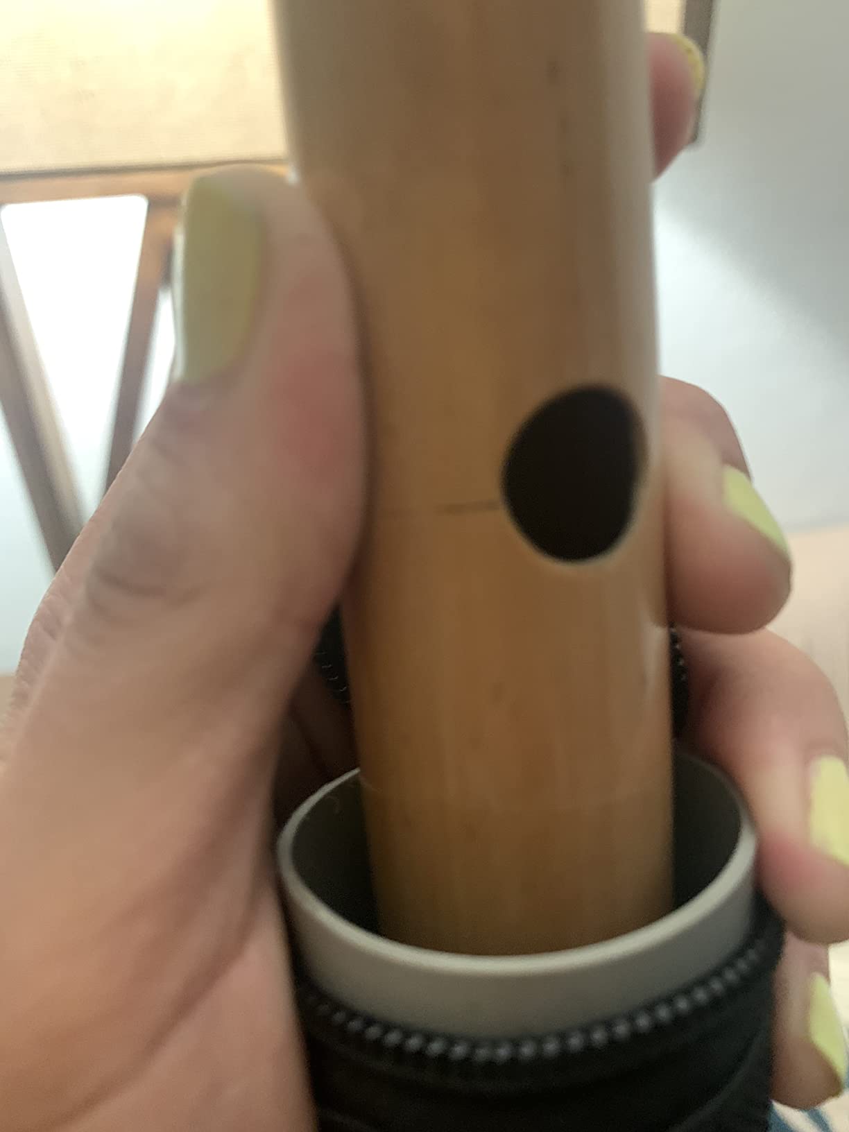 Zaza Percussion - Professional Polished Bamboo Bansuri Flute - (Indian Flute) With Carry Bag (26'' G-Bass) customer photo 2