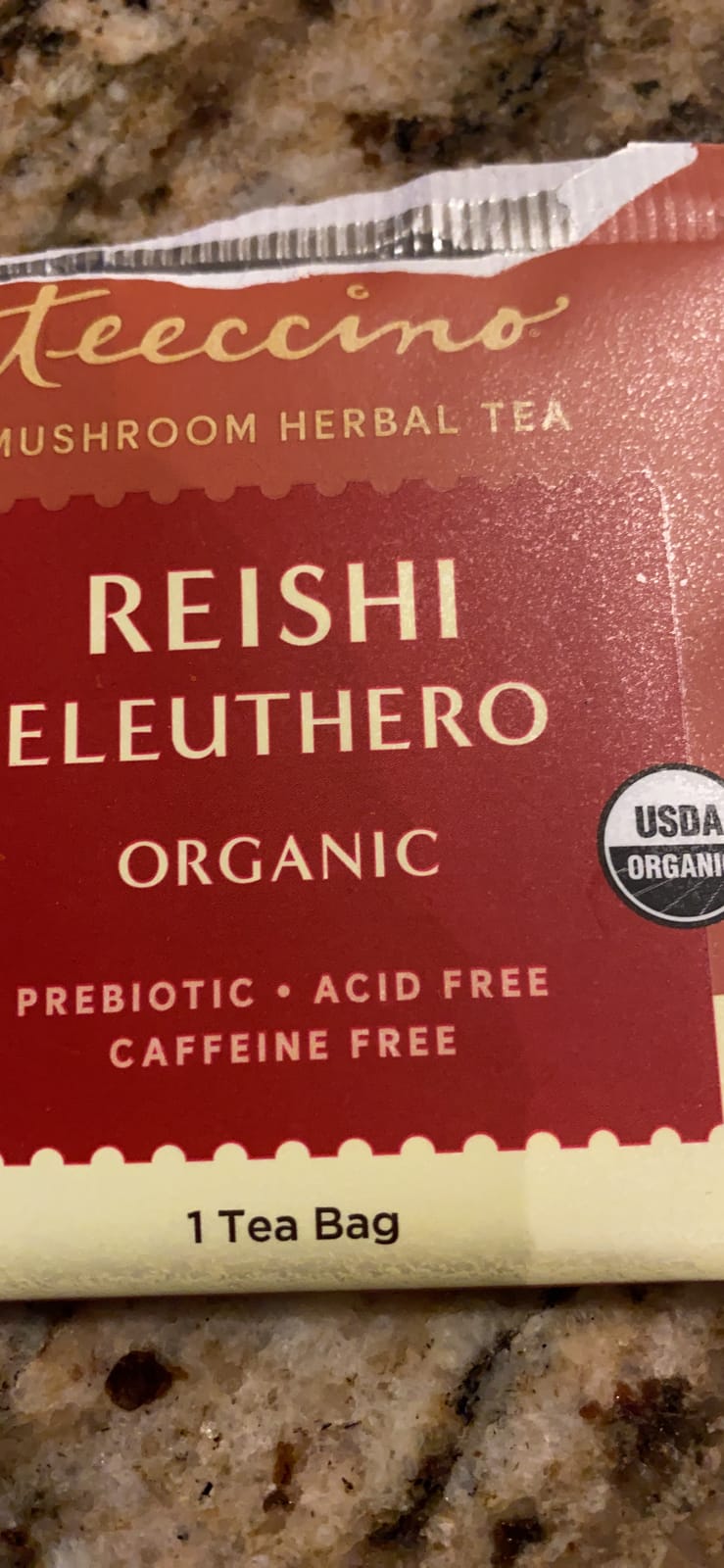 Teeccino Reishi Eleuthero Tea - French Roast - 25 Tea Bags - Organic Mushroom Adaptogenic Herbal Tea, 3x More Herbs than Regular Tea Bags, Caffeine Free, Chicory Prebiotic customer photo 1
