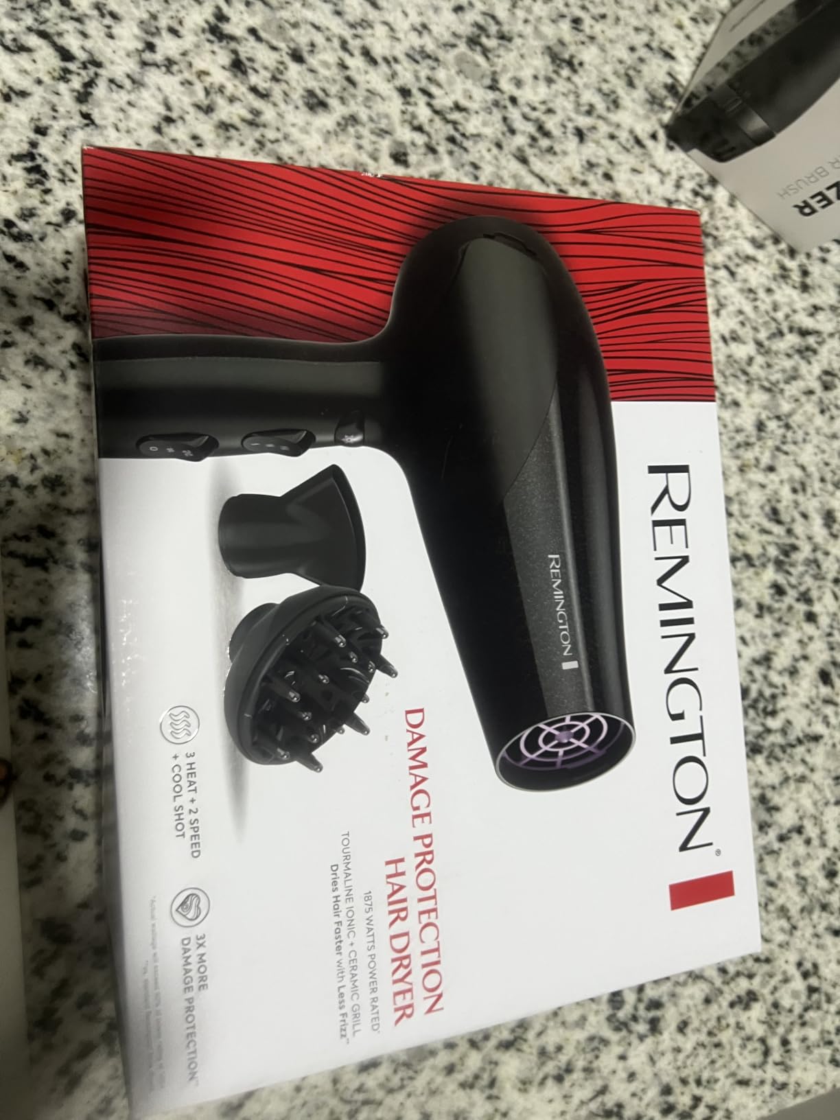 Remington Damage Protection Hair Dryer, Ceramic Ionic Technology customer photo 2