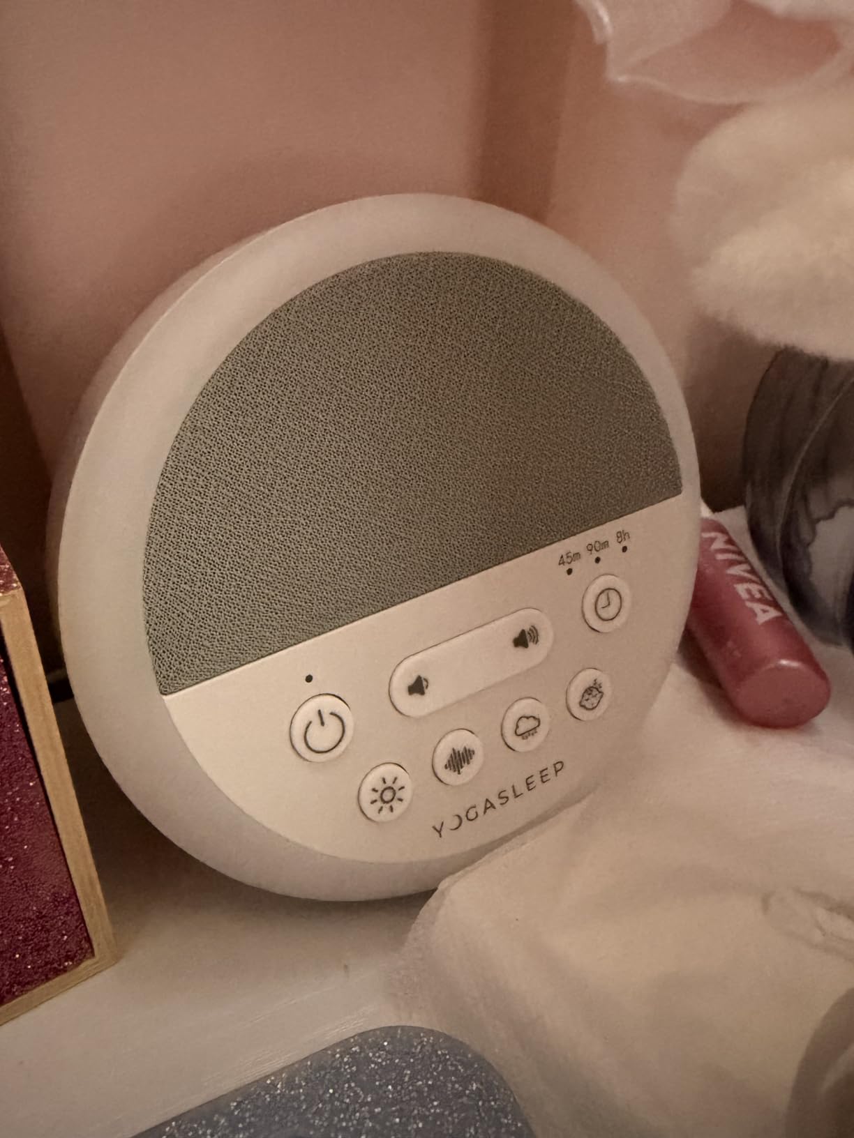 Yogasleep Nod White Noise Sound Machine, With Soft Night Light & Sleep Timer, 20 Sound Options Including Lullabies, Nature & Pink Noise, Sleep Aid For Baby & Adults, Noise Canceling For Office Privacy customer photo 1