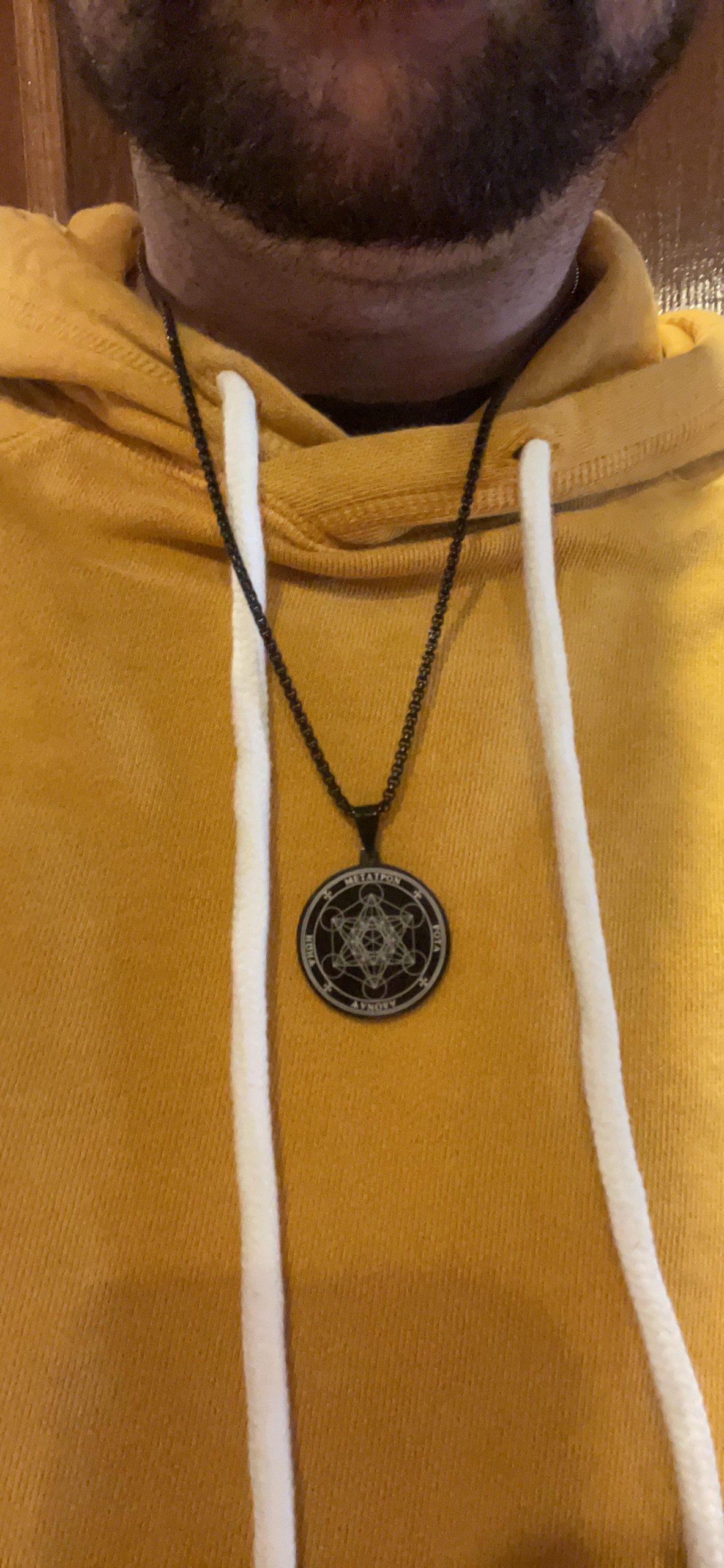 Metatron's Cube Pendant for Men, Men's Metatron Cube Necklace Sacred Geometry Seals of Archangel Angel Necklaces customer photo 2