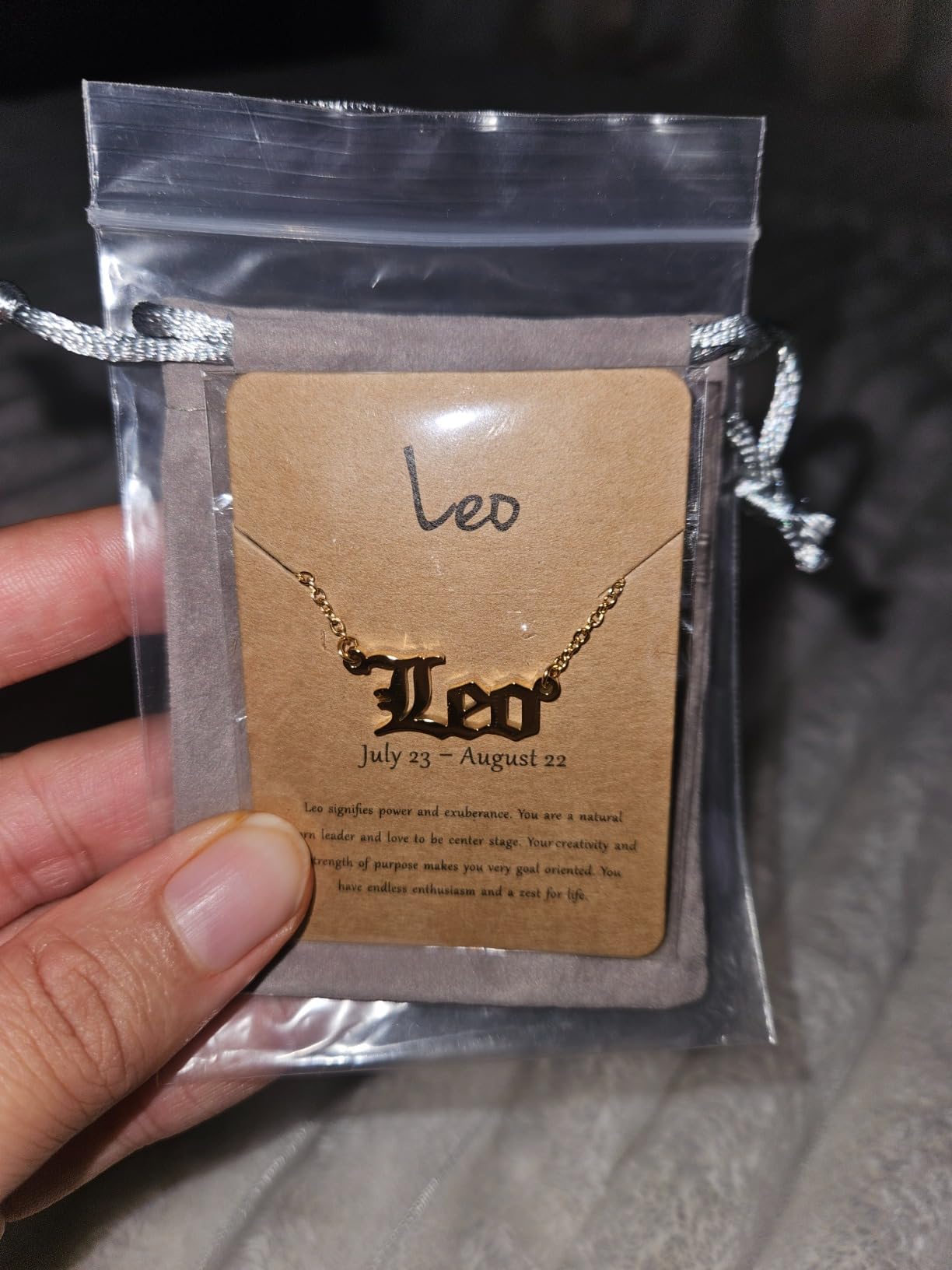 18K Gold Plated Astrology Necklace for Women Jewelry,12 Zodiac Pendant Horoscope Constellations Necklace customer photo 2